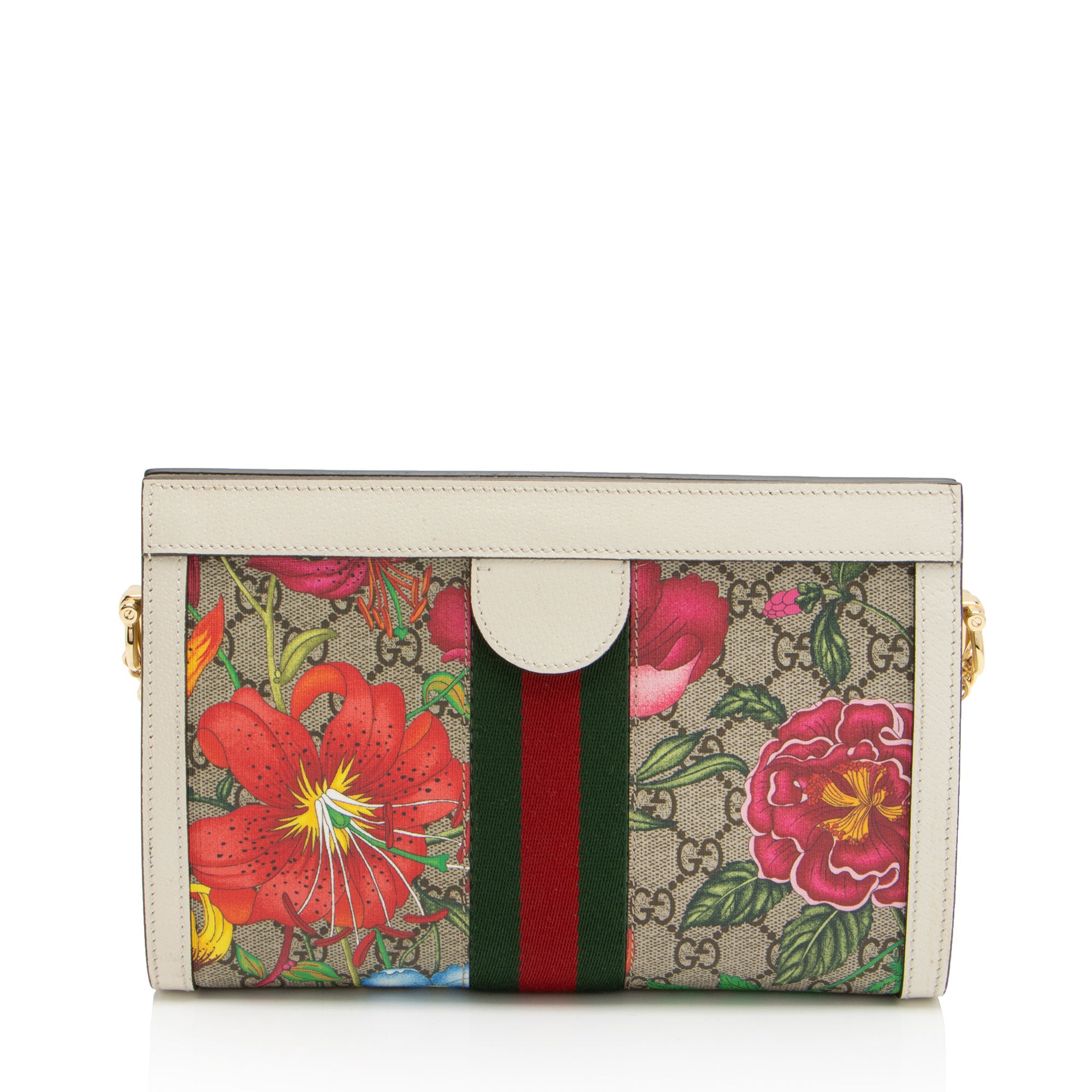 Gucci GG Supreme Flora Ophidia Shoulder Bag (SHF-4KDHW3)