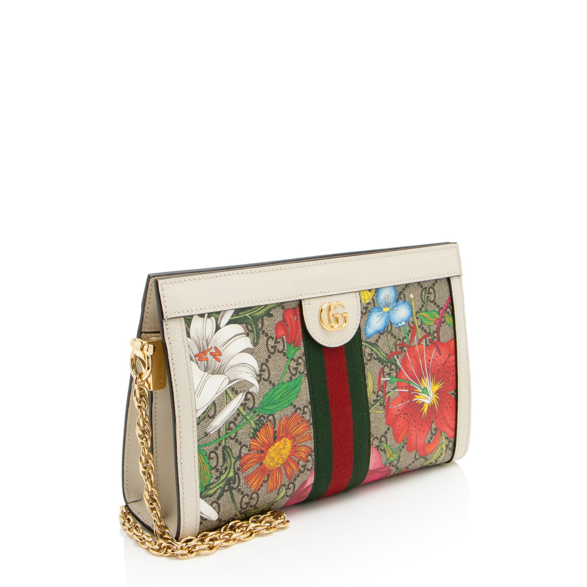 Gucci GG Supreme Flora Ophidia Shoulder Bag (SHF-4KDHW3)