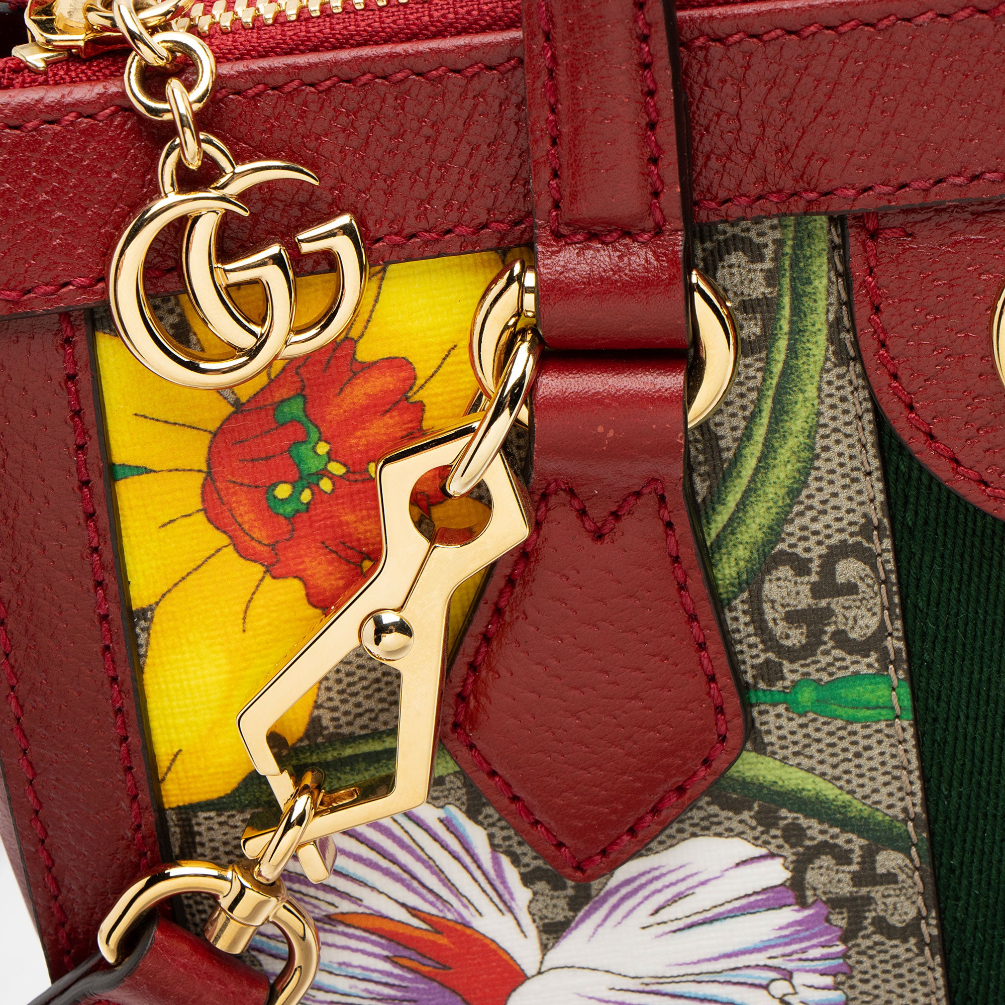 Gucci GG Supreme Flora Ophidia Small Tote (SHF-LiY5iE)