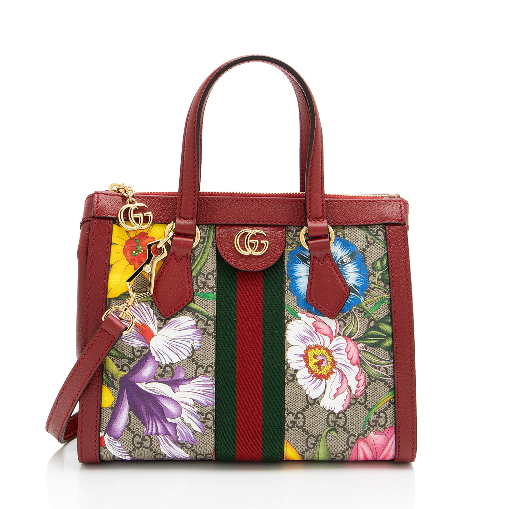 Gucci GG Supreme Flora Ophidia Small Tote (SHF-LiY5iE)