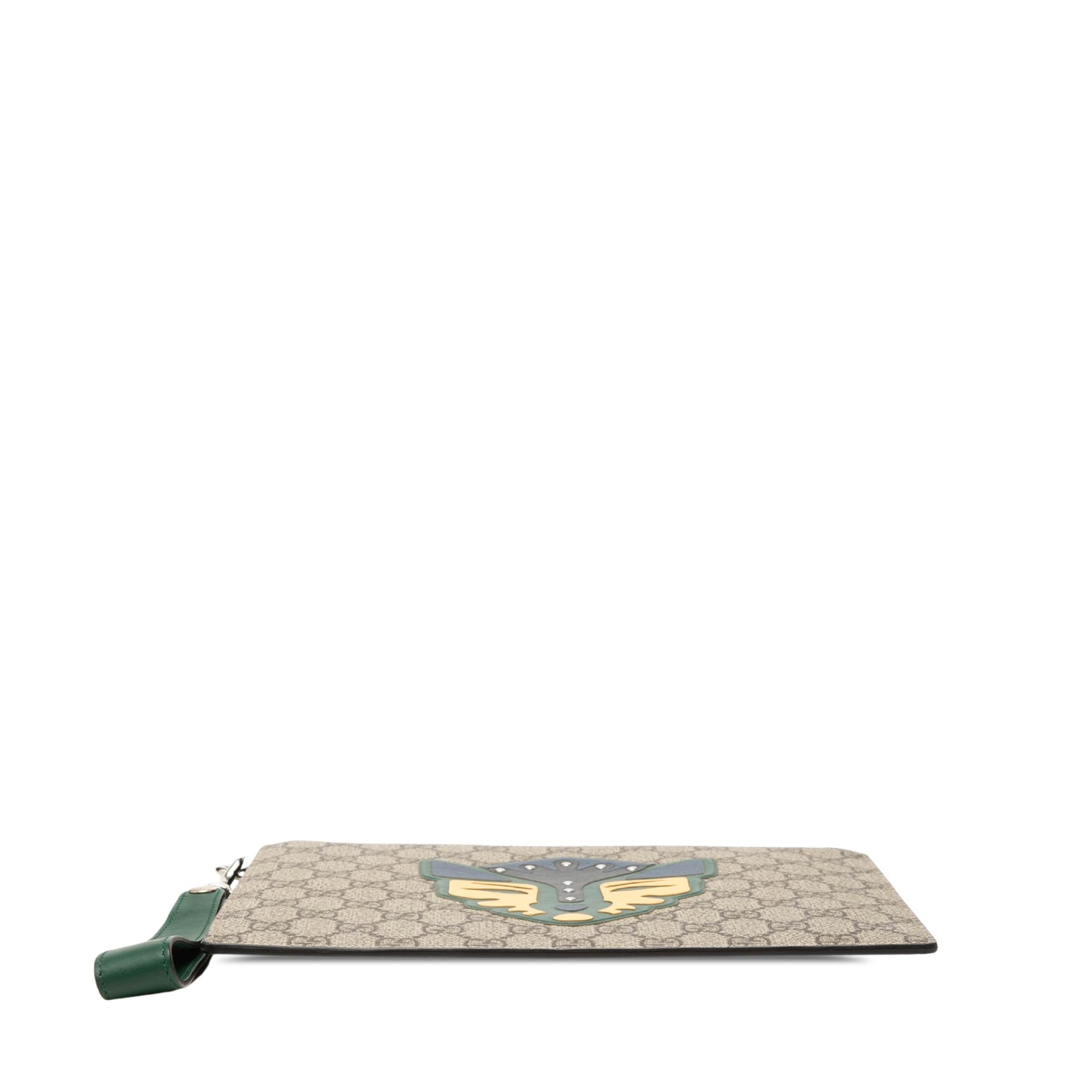 Gucci GG Supreme Fox Clutch
