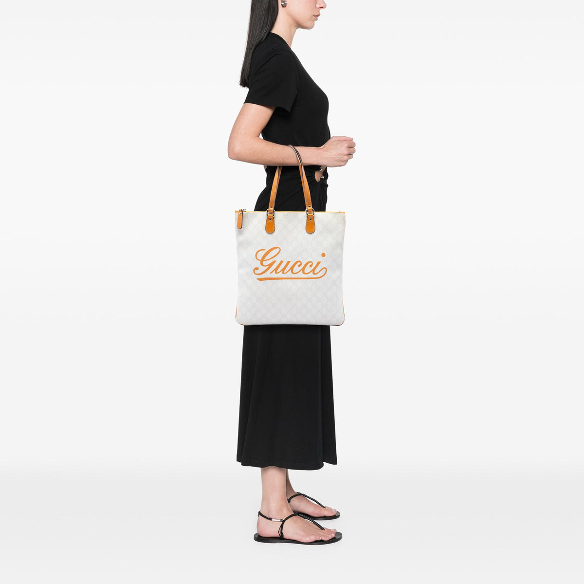 Gucci GG Supreme Heritage Logo Tote