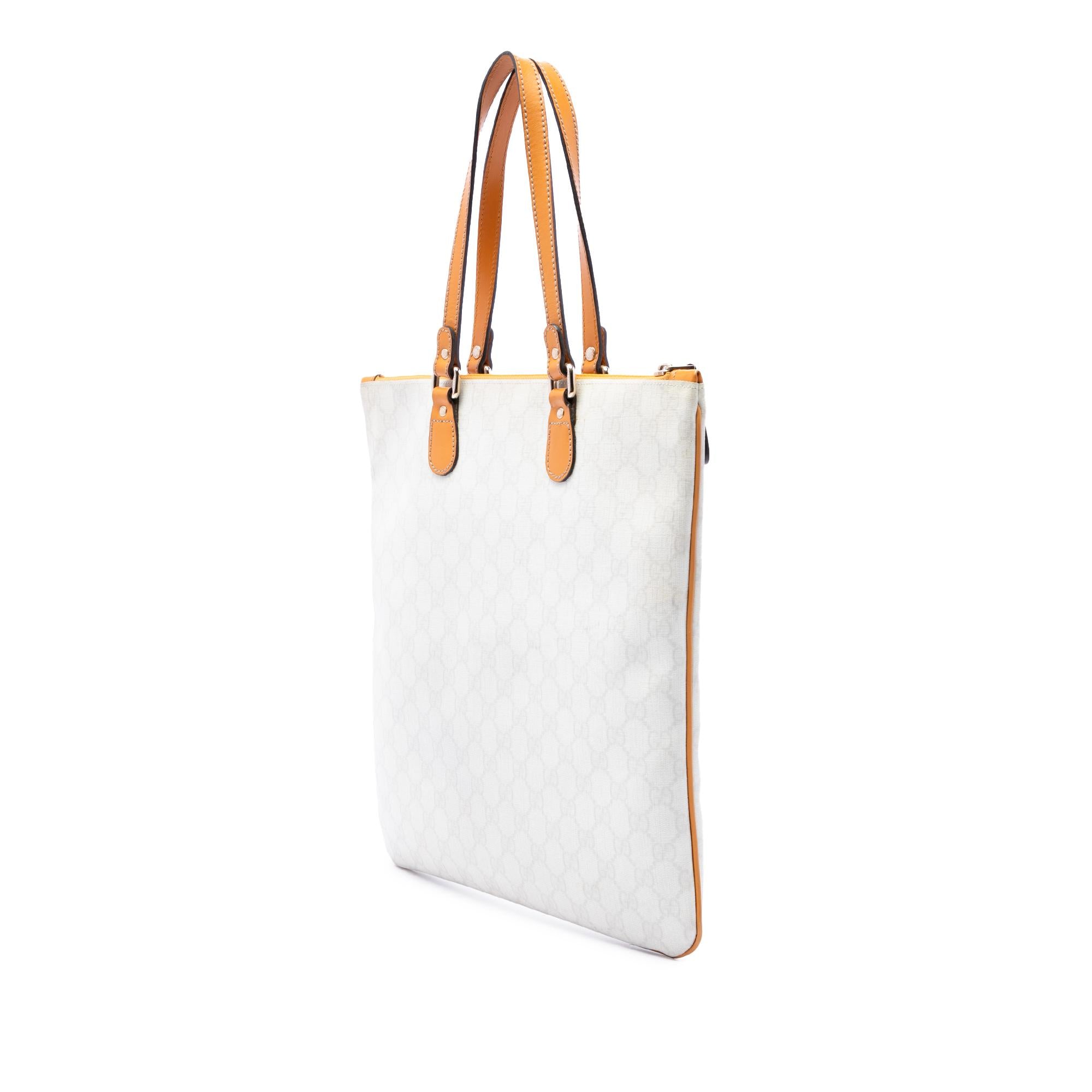 Gucci GG Supreme Heritage Logo Tote