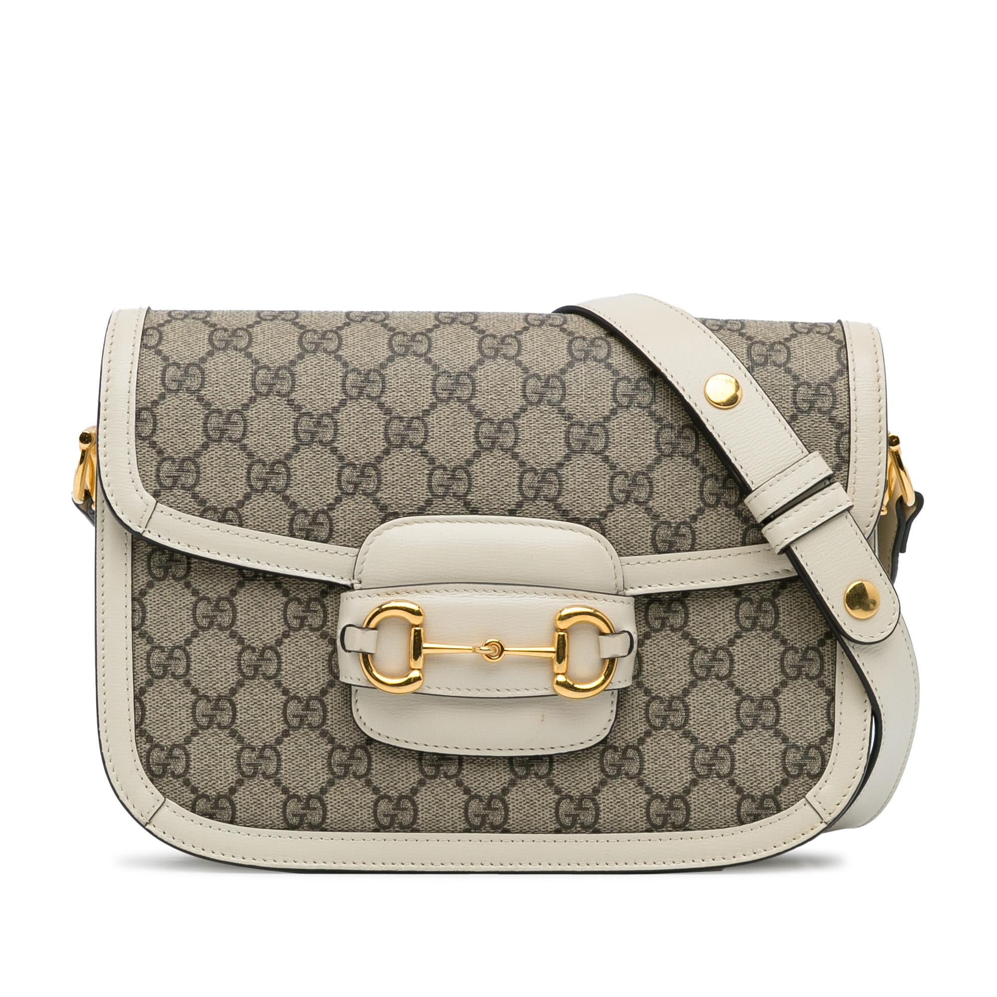 Gucci GG Supreme Horsebit 1955 Crossbody Bag (SHG-hjtQvv)
