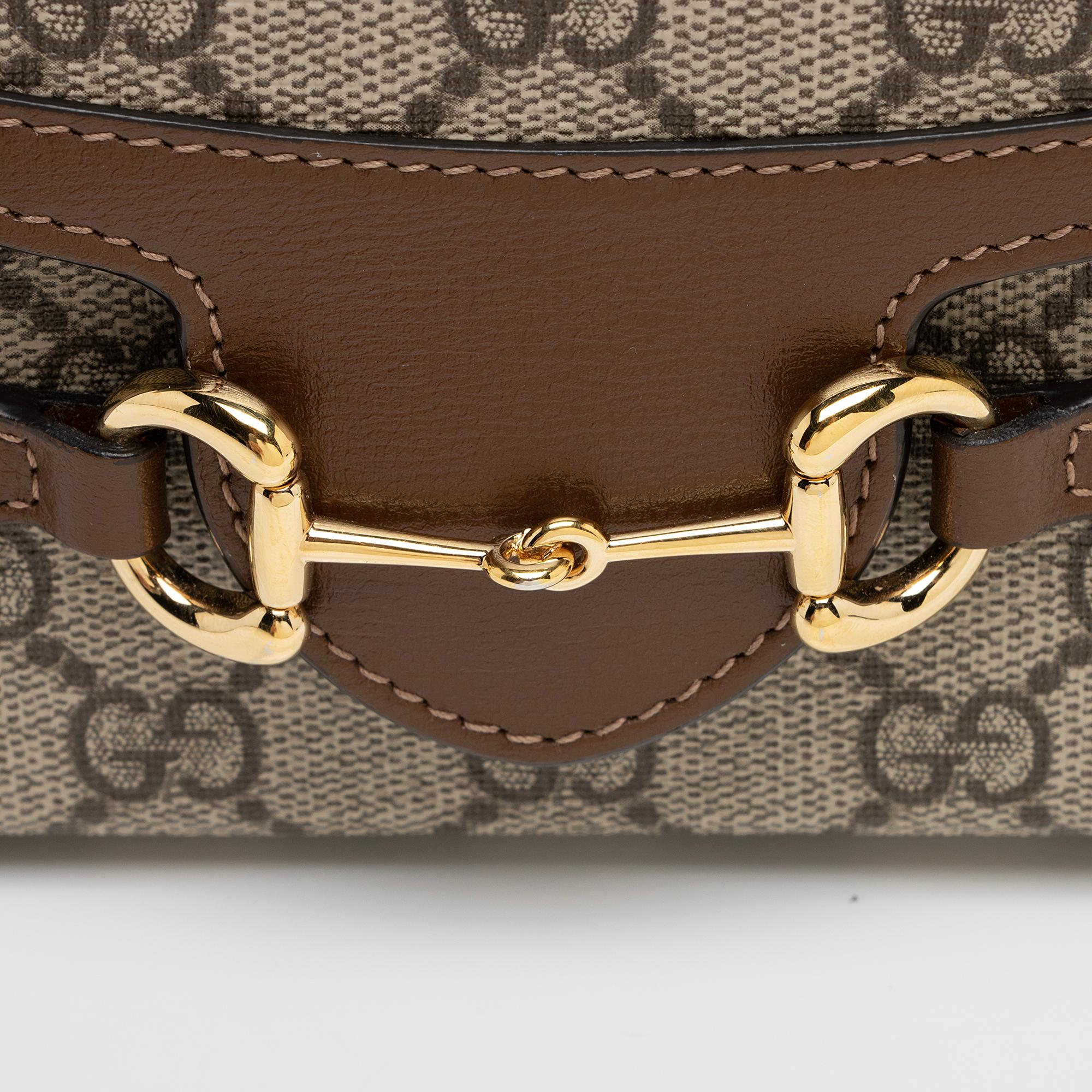 Gucci GG Supreme Horsebit 1955 Mini Shoulder Bag (SHF-eLtYhd)