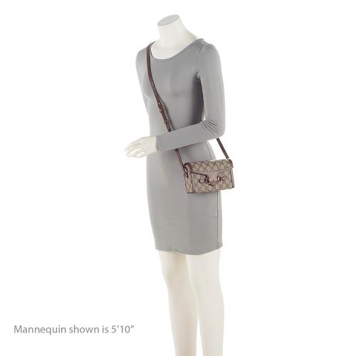 Gucci GG Supreme Horsebit 1955 Mini Shoulder Bag (SHF-eLtYhd)