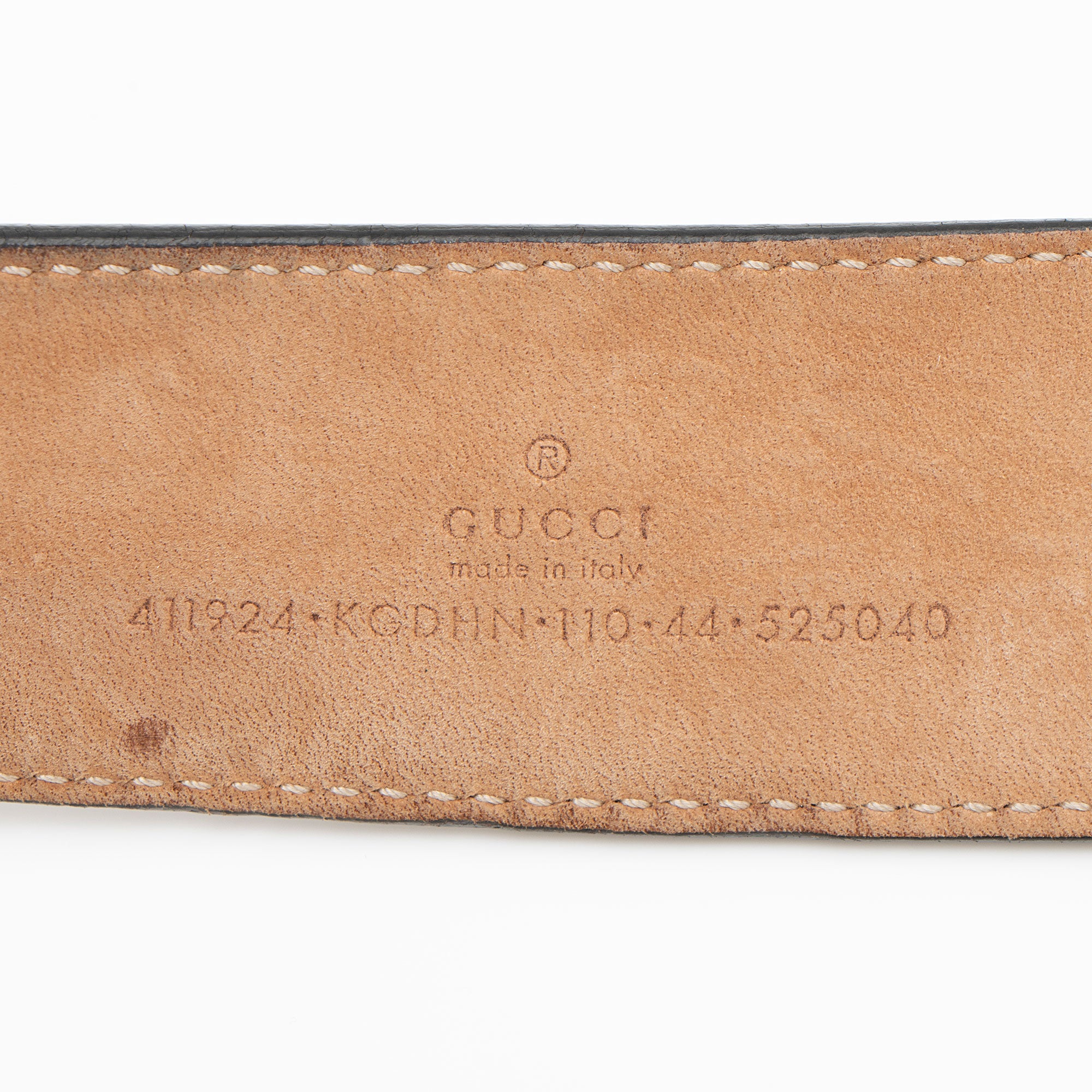 Gucci GG Supreme Interlocking G Belt - Size 44 / 110