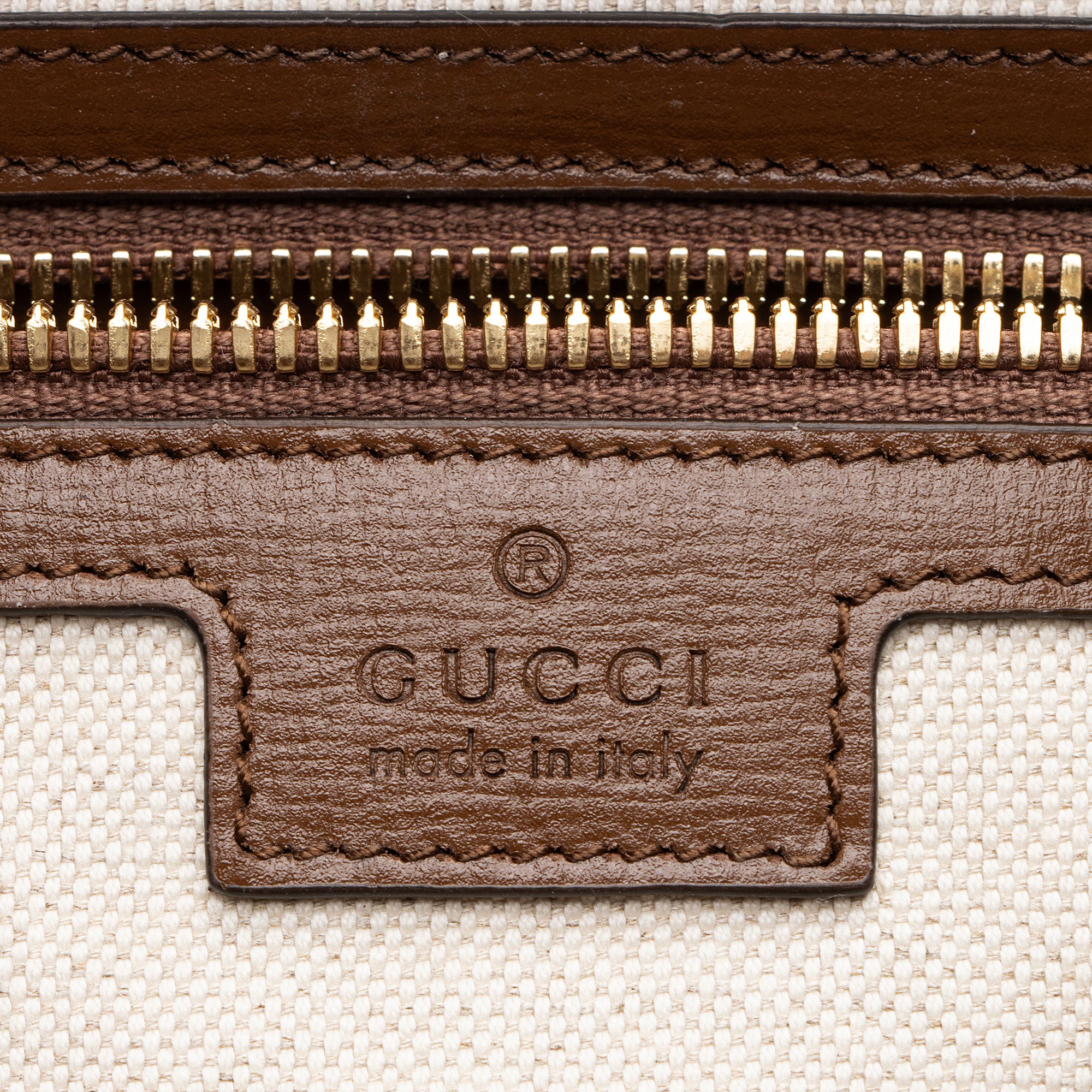 Gucci GG Supreme Interlocking G Drawstring Buckle Backpack