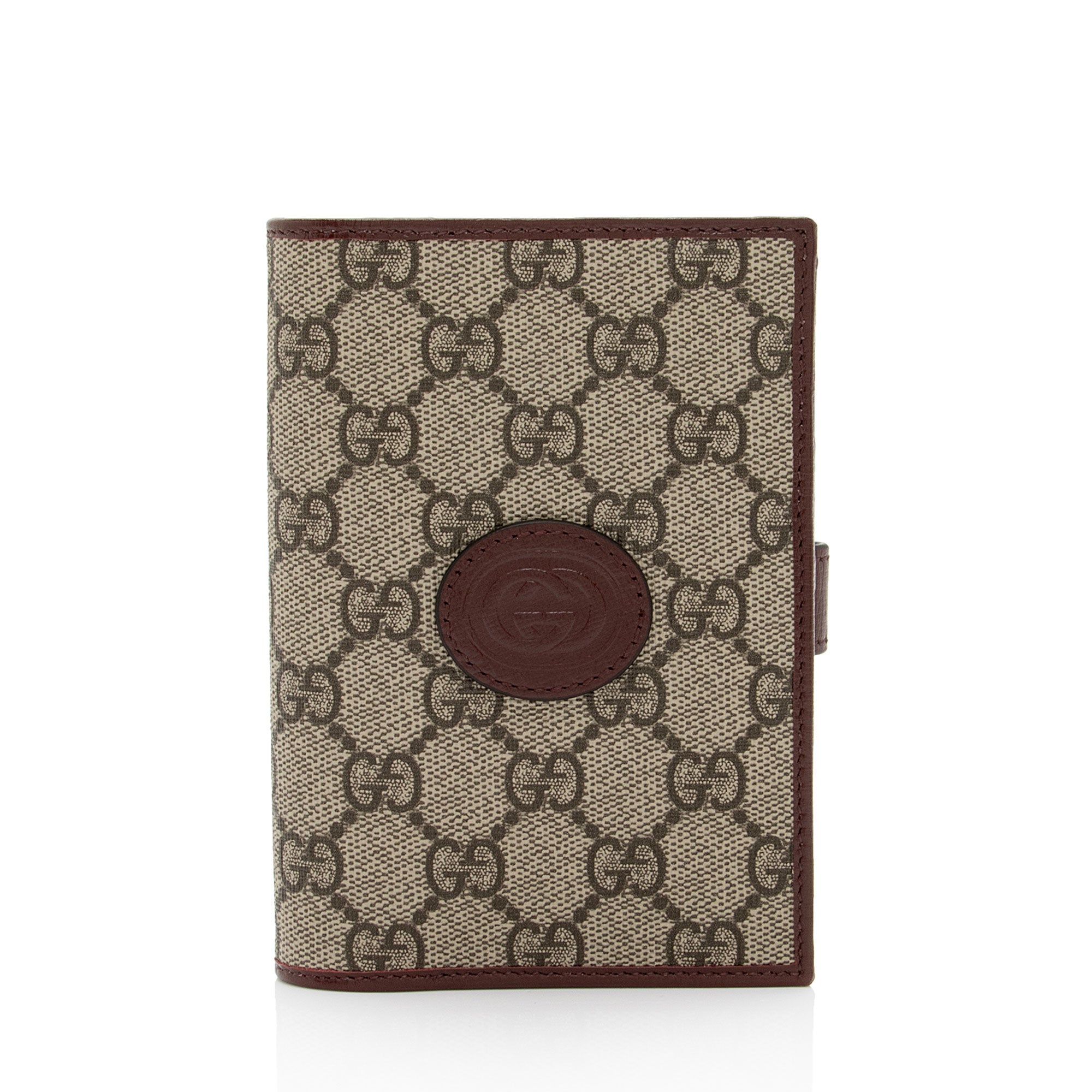 Gucci GG Supreme Interlocking G Passport Cover (SHF-mQsJIh)