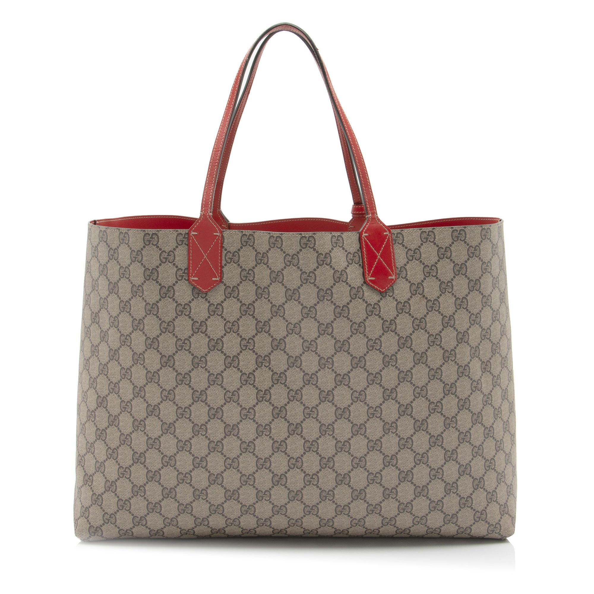 Gucci GG Supreme Leather Large Reversible Tote (SHF-Y1F953)