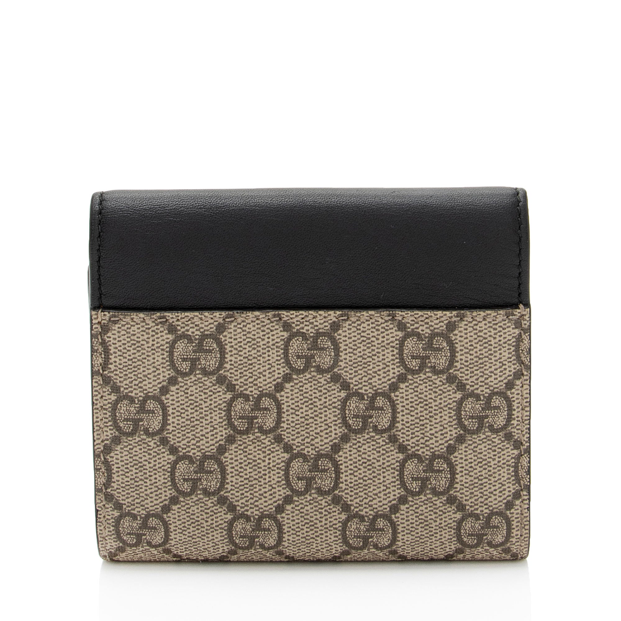 Gucci GG Supreme Leather Padlock Compact Wallet (SHF-hLMamg)