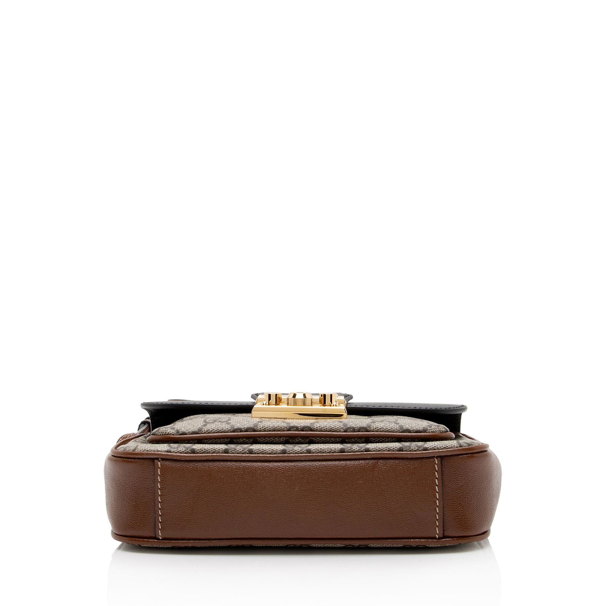 Gucci GG Supreme Leather Padlock Mini Crossbody Bag (SHF-sr3eos)