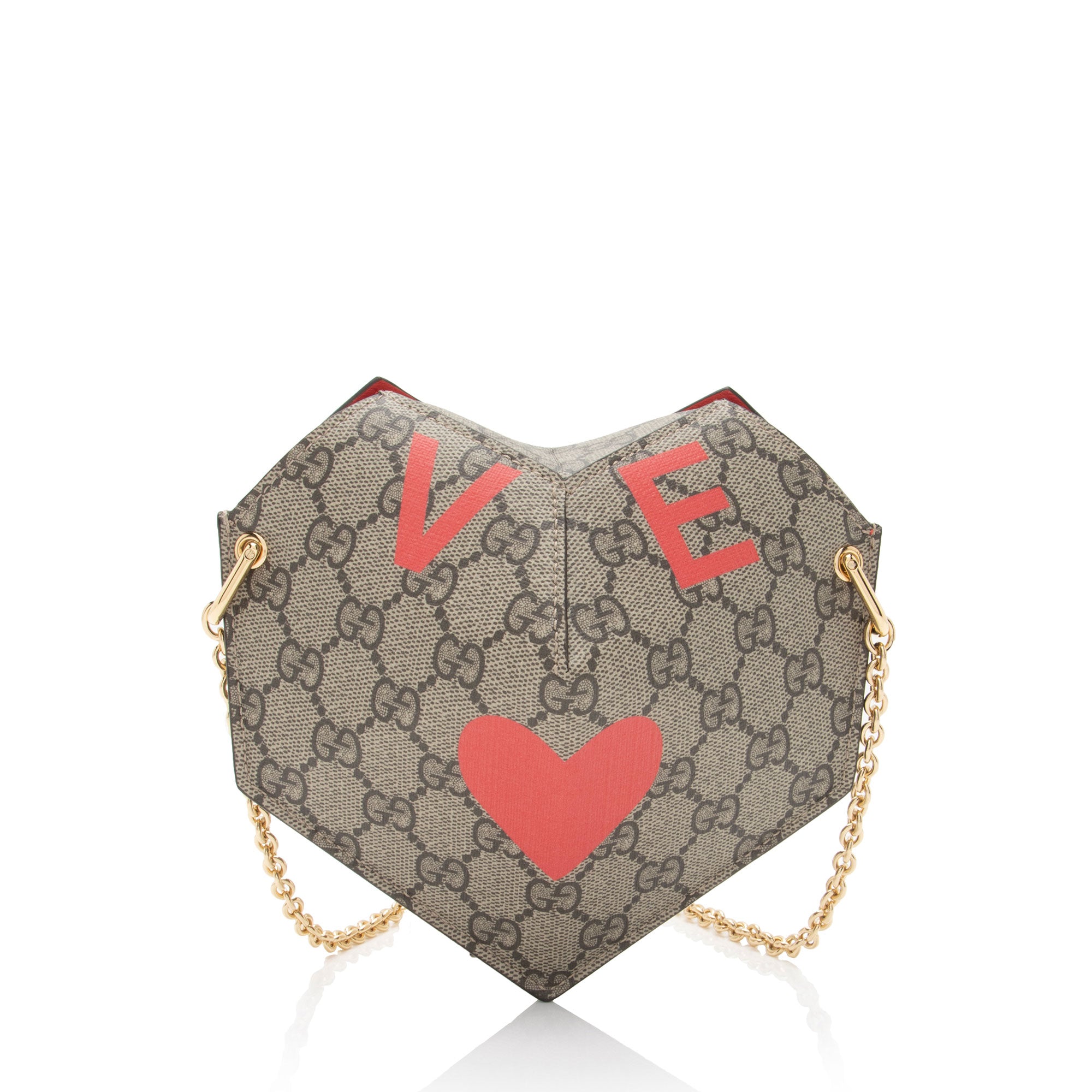 Gucci GG Supreme Love Heart Valentines Mini Crossbody (SHF-vvjySZ)