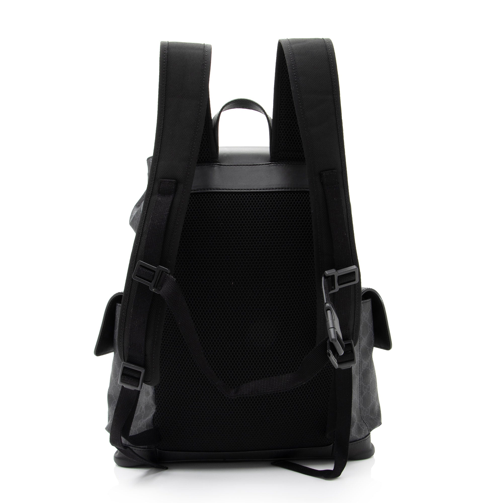 Gucci GG Supreme Medium Flap Backpack (SHF-FgH5FO)