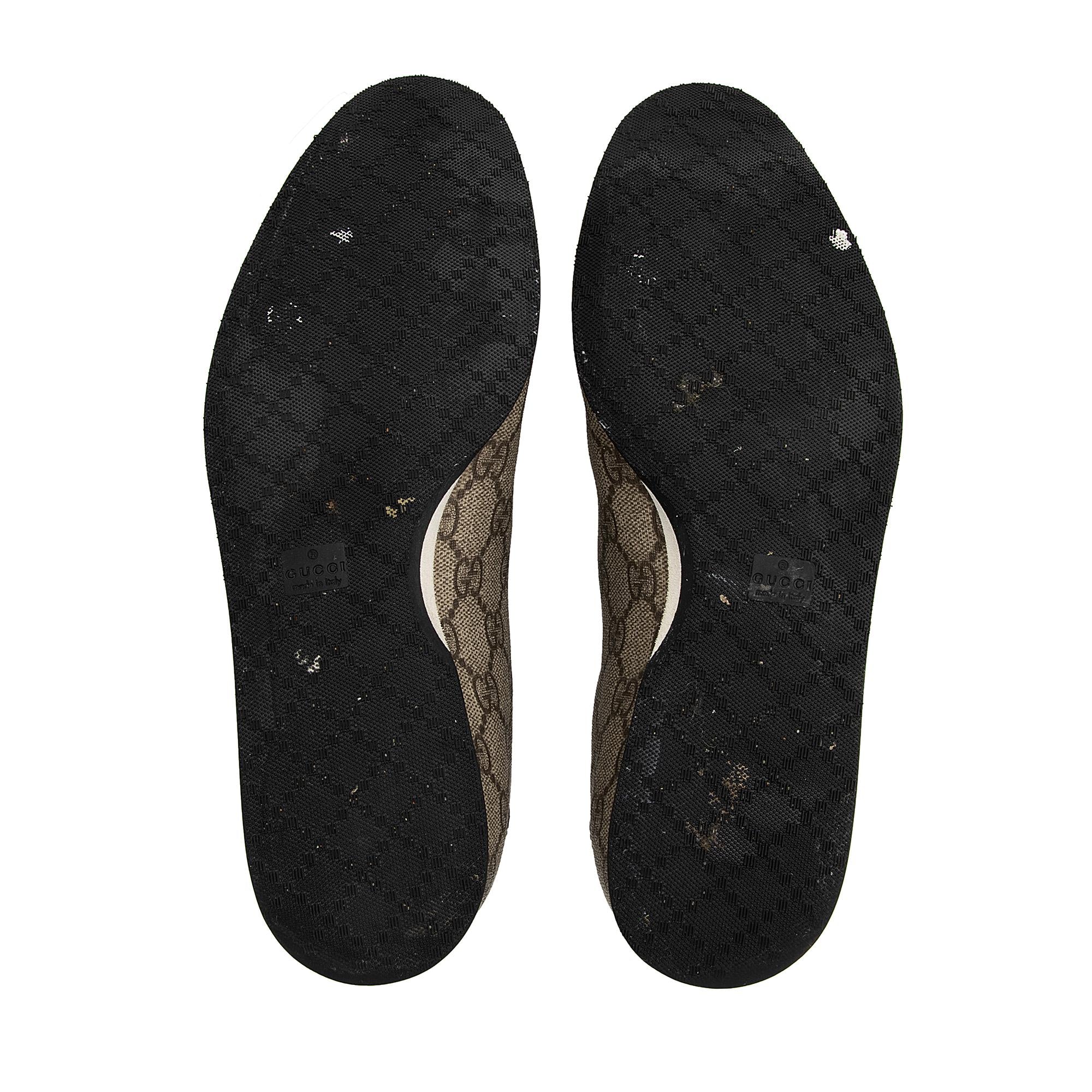 Gucci GG Supreme Metallic Leather Heart Low Top Sneakers - Size 7 / 37 (SHF-stMqMI)