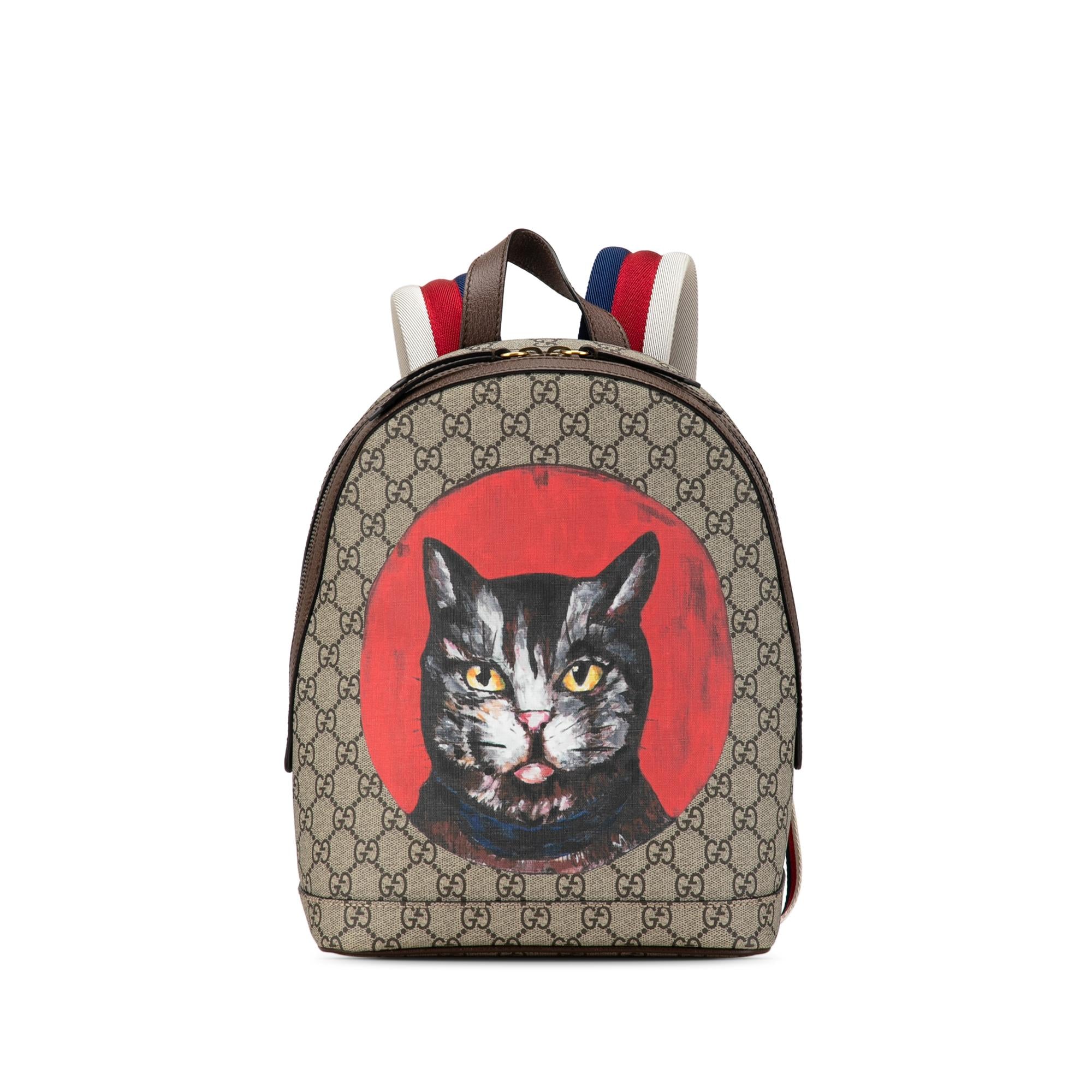 Gucci GG Supreme Mystic Cat Backpack (SHG-iyZtJt)