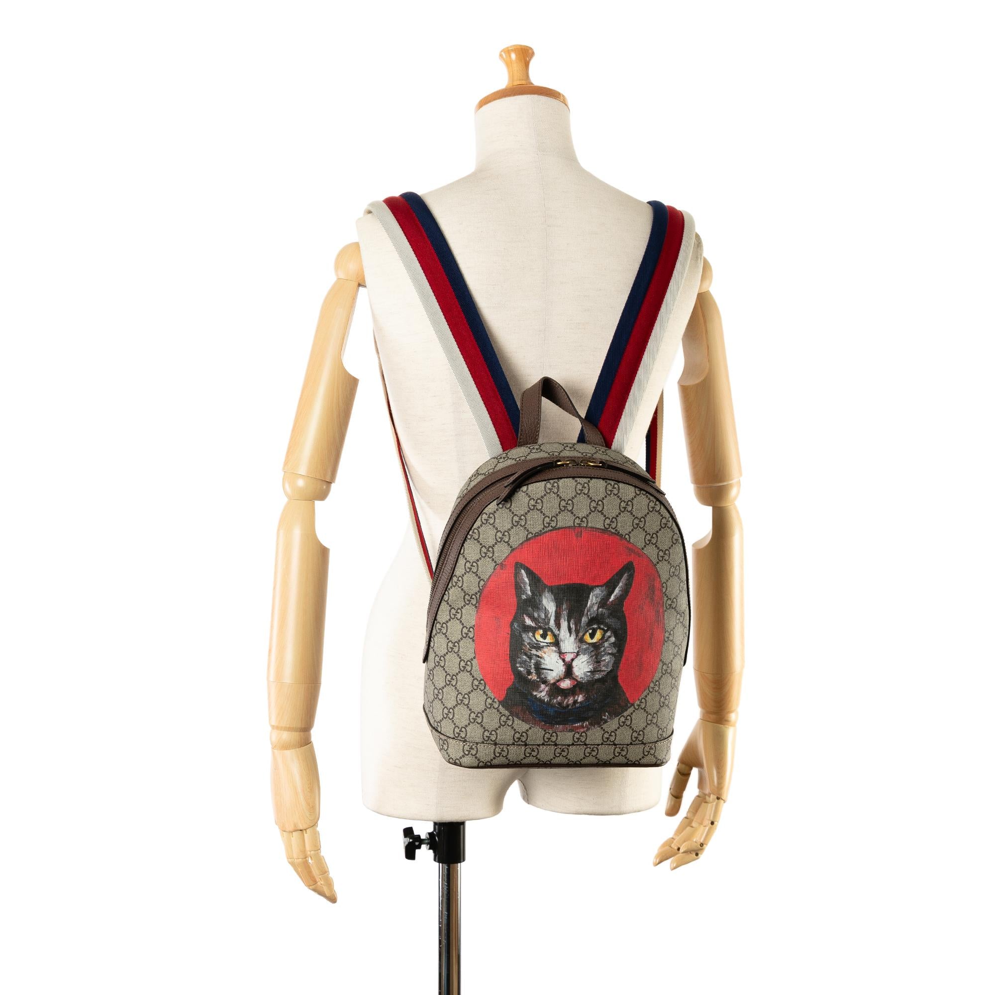Gucci GG Supreme Mystic Cat Backpack (SHG-iyZtJt)