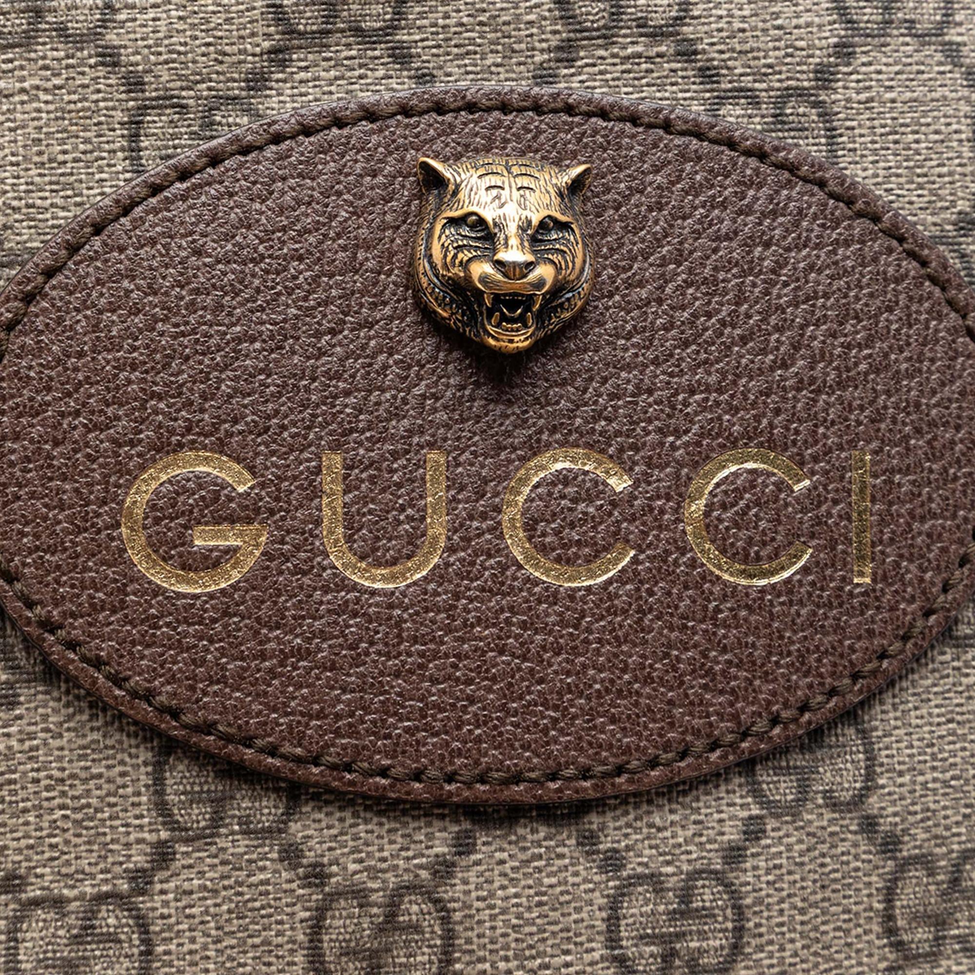 Gucci GG Supreme Neo Vintage Drawstring Bucket Bag