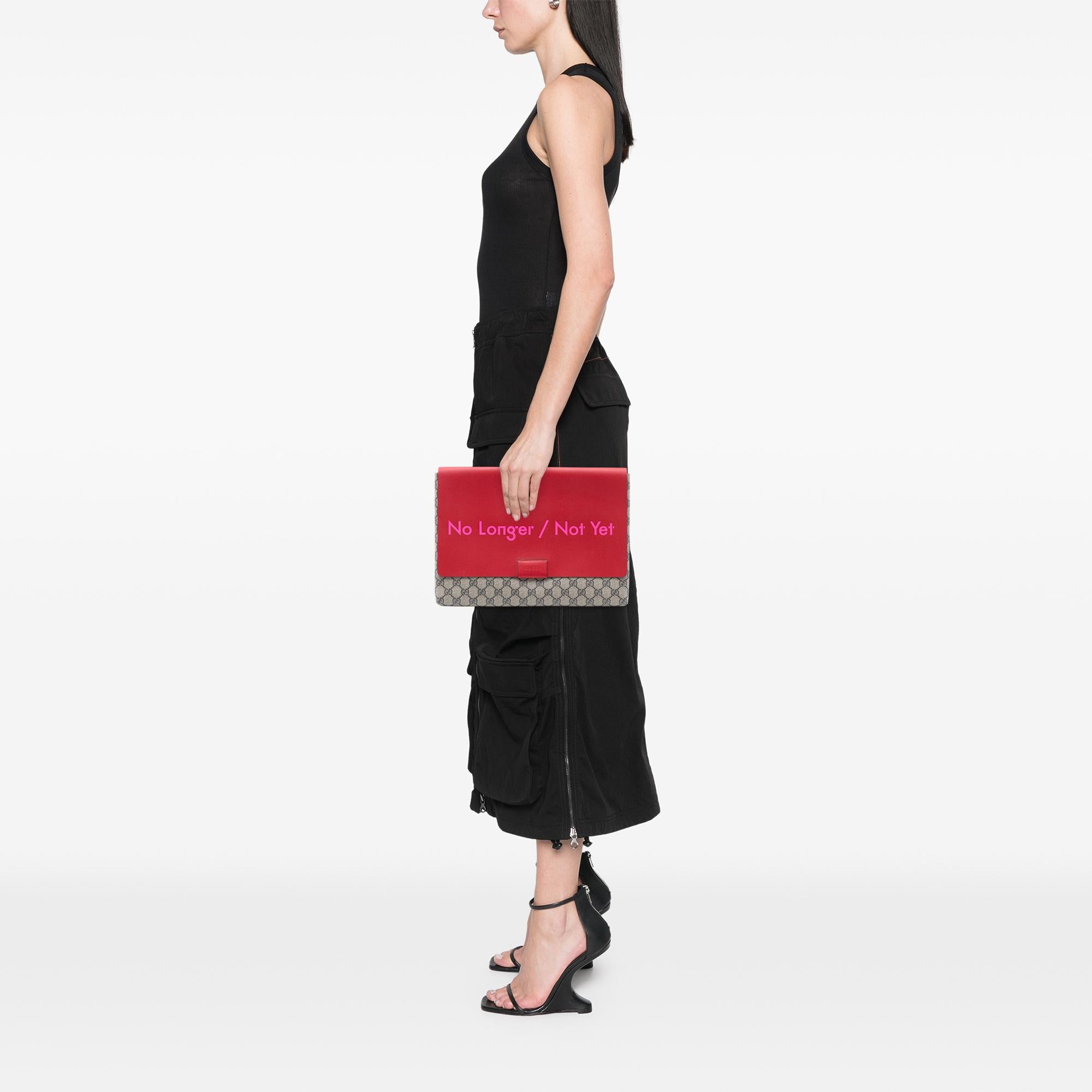 Gucci GG Supreme No Longer Not Yet Clutch