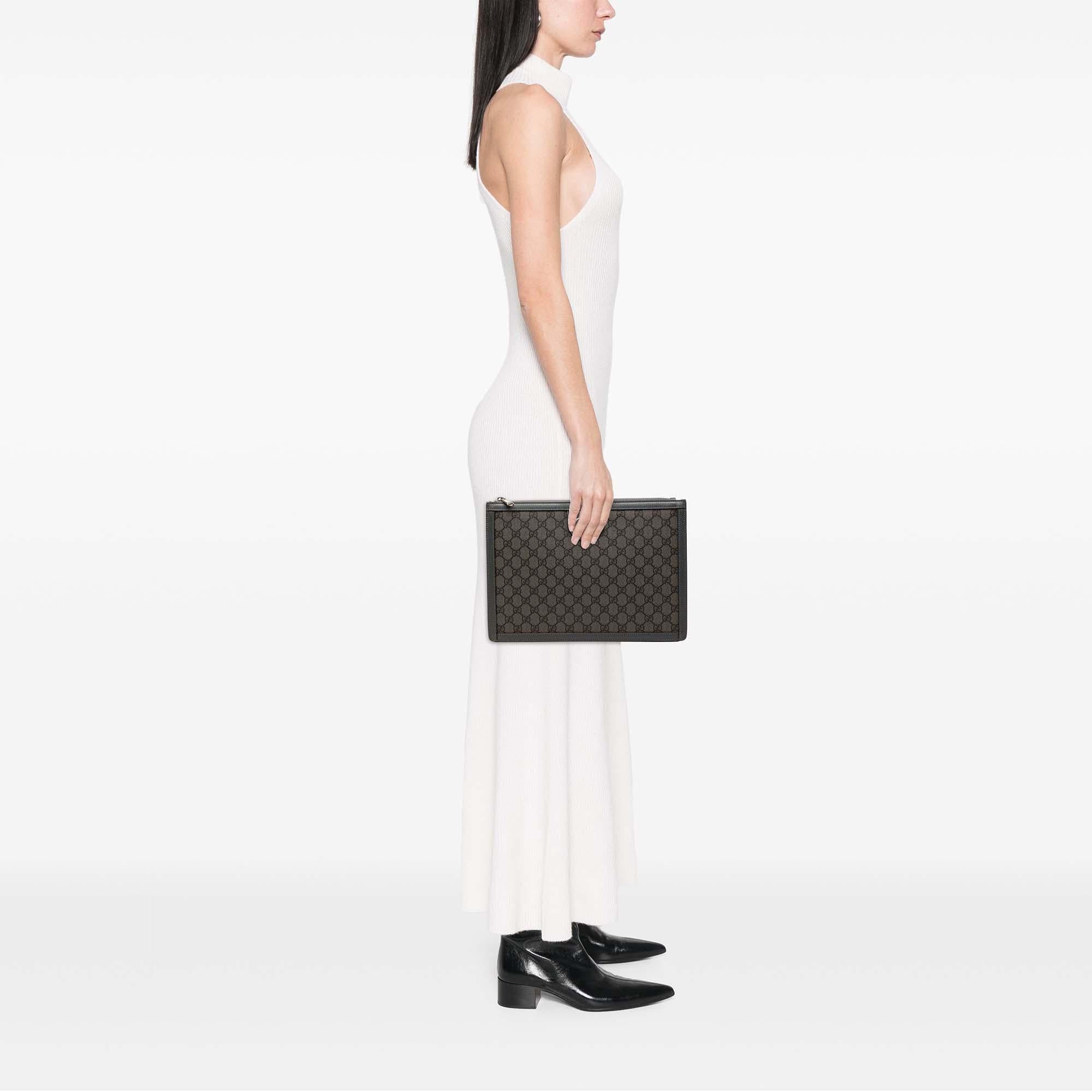 Gucci GG Supreme Ophidia Clutch