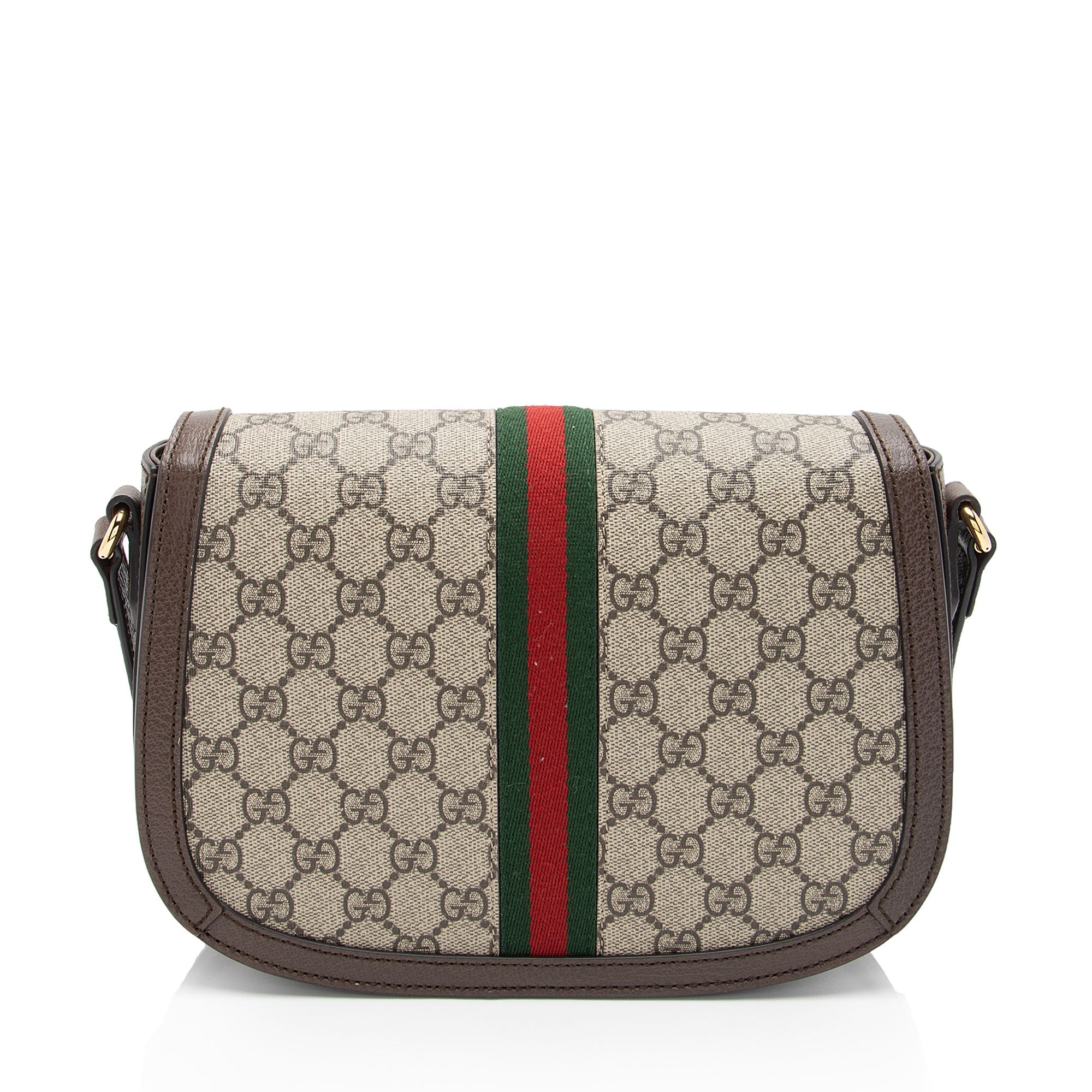 Gucci GG Supreme Ophidia Flap Messenger (SHF-6FVzgF)