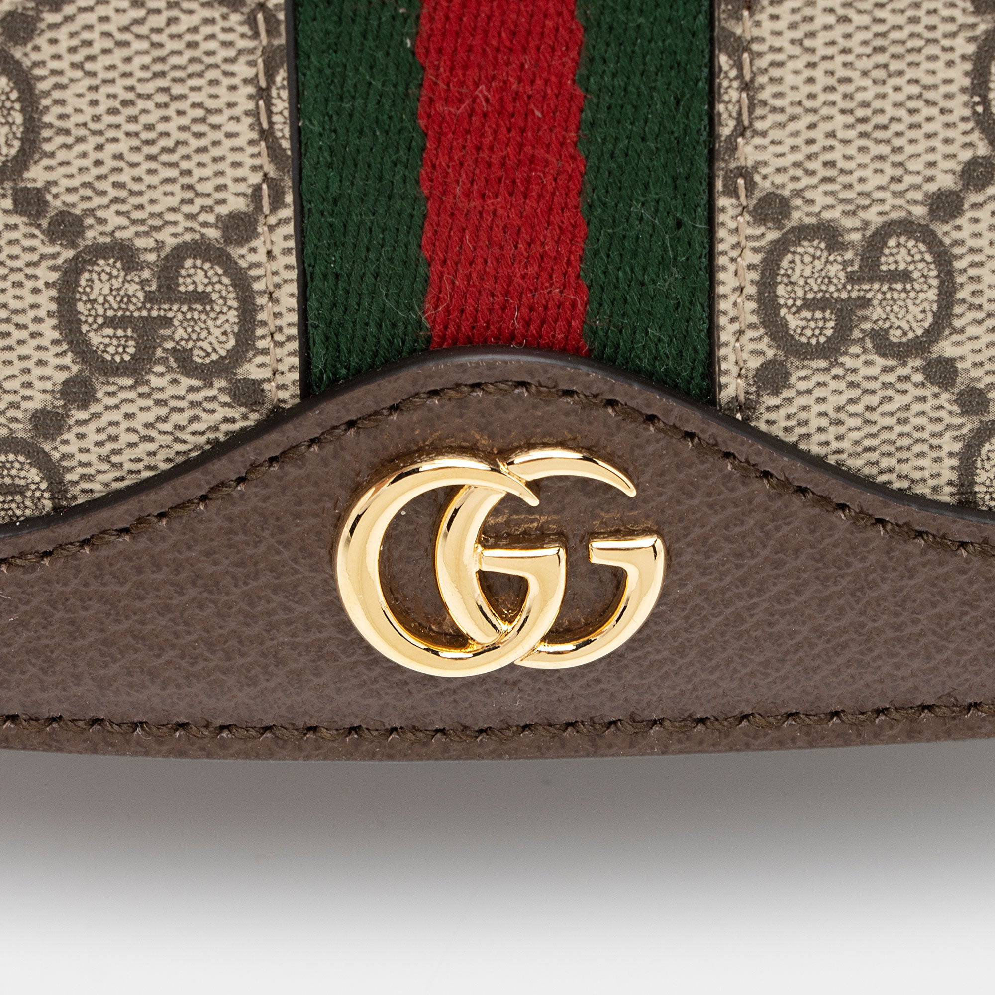 Gucci GG Supreme Ophidia Flap Messenger (SHF-6FVzgF)