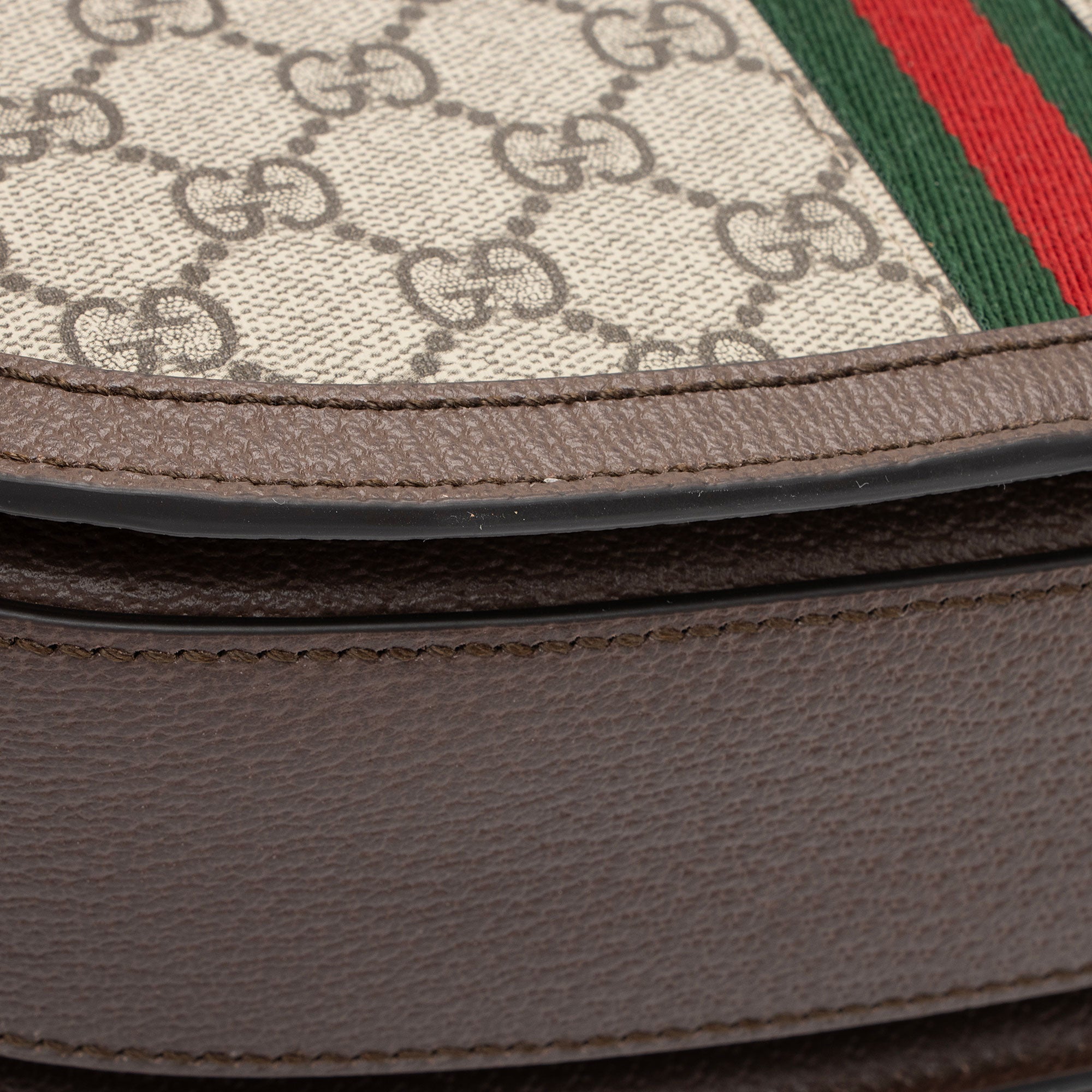 Gucci GG Supreme Ophidia Flap Messenger (SHF-6FVzgF)