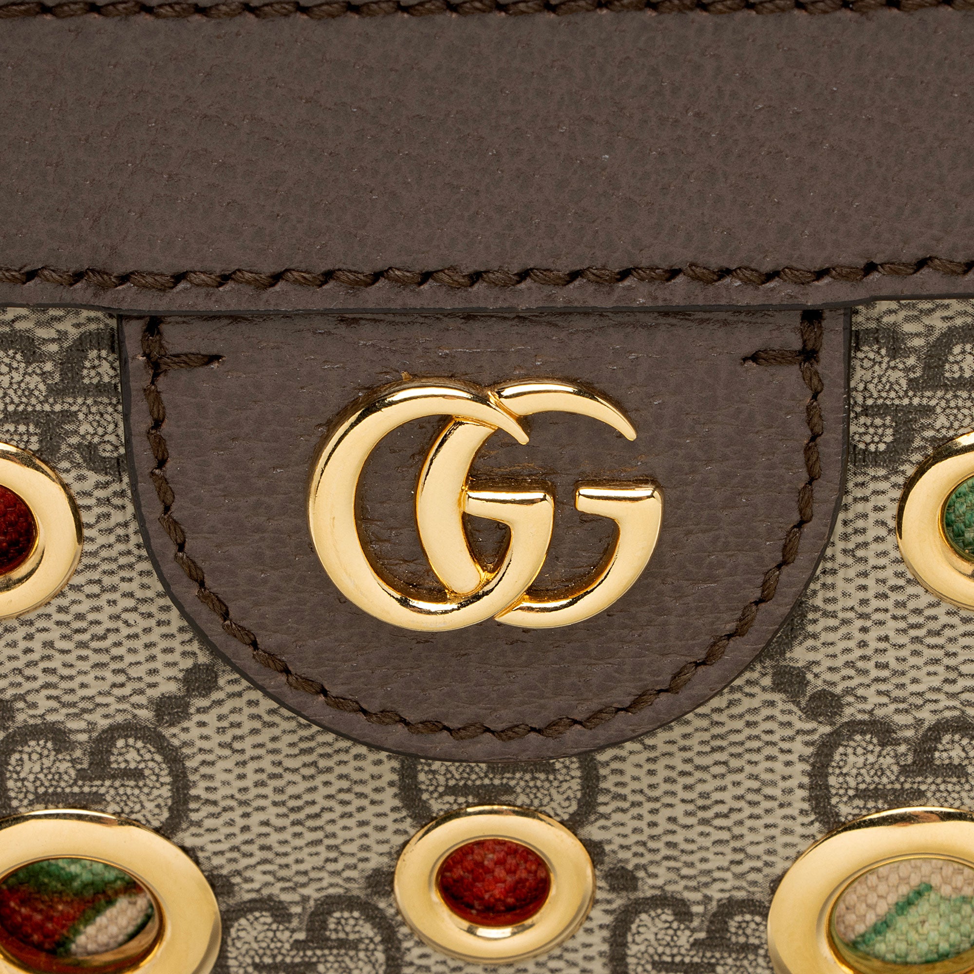 Gucci GG Supreme Ophidia Grommet Medium Chain Shoulder Bag