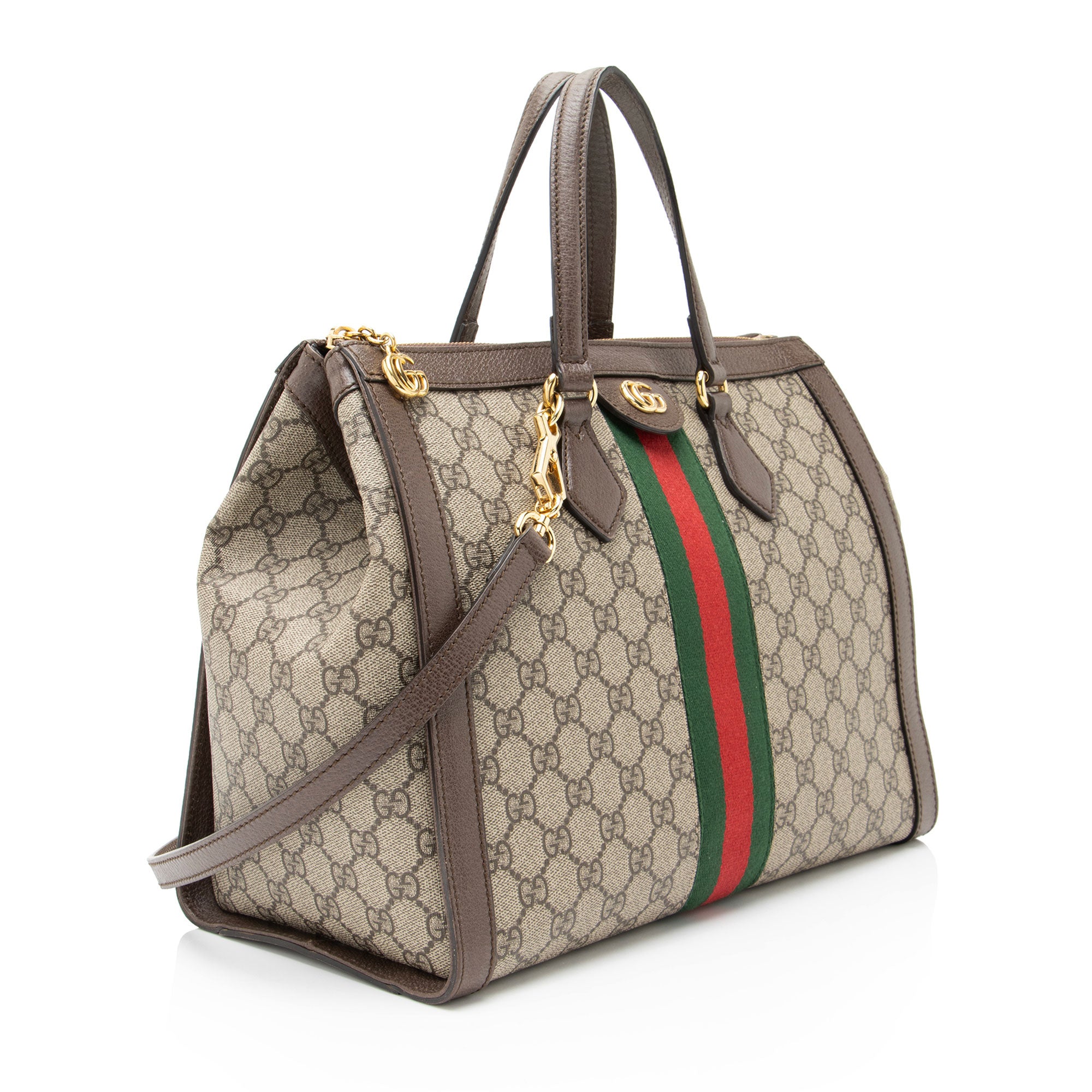 Gucci GG Supreme Ophidia Large Zip Tote
