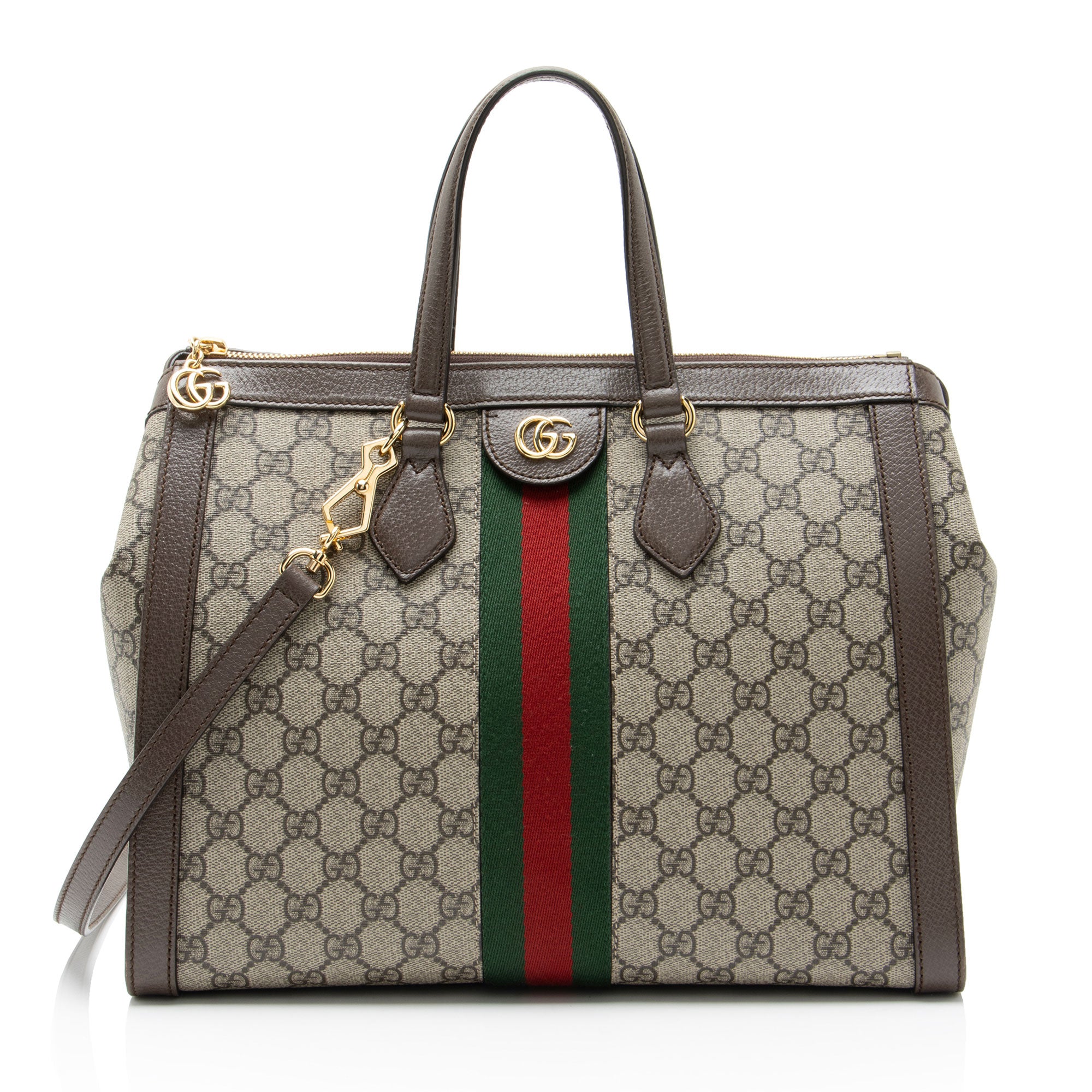 Gucci GG Supreme Ophidia Large Zip Tote