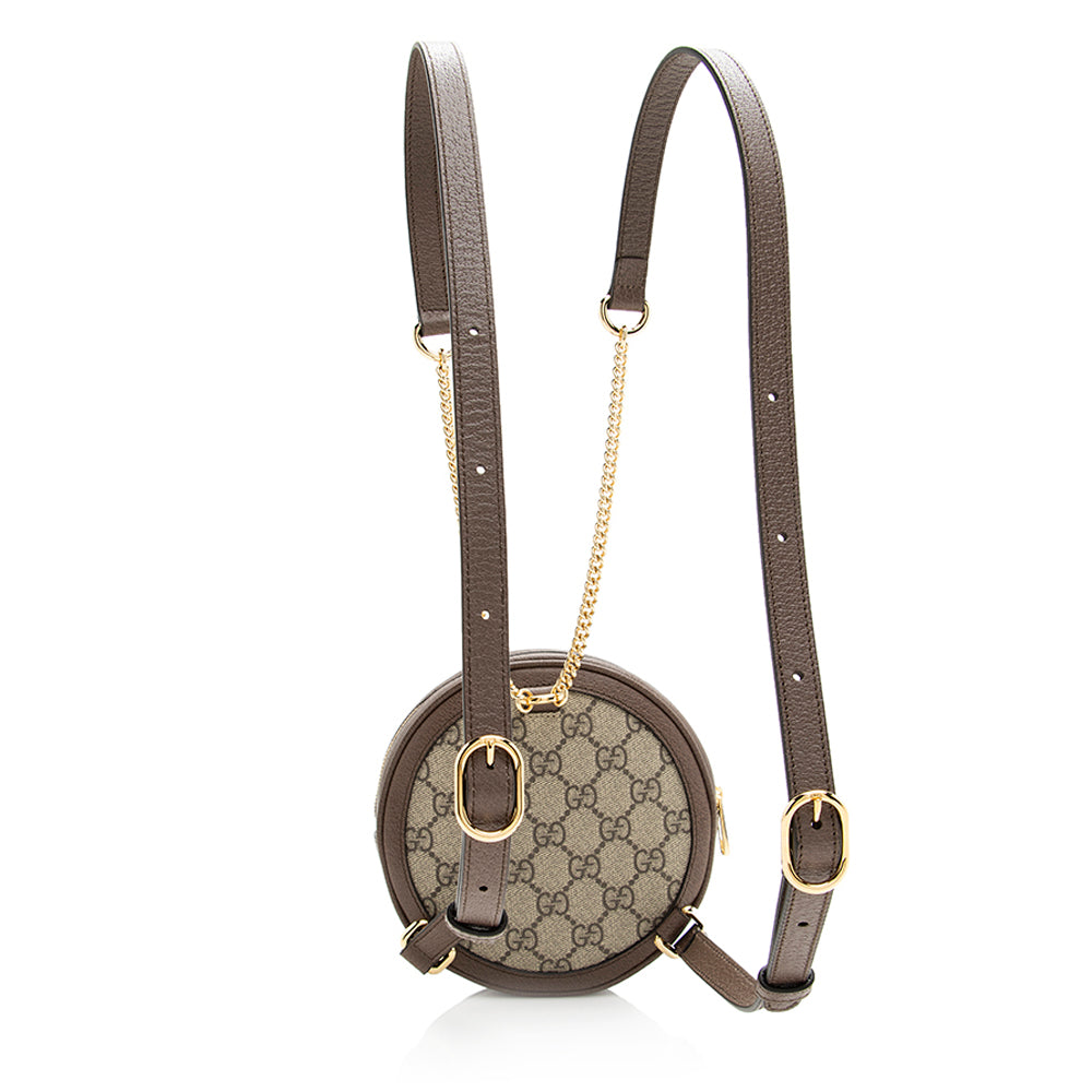 Gucci GG Supreme Ophidia Round Mini Backpack (SHF-23890)