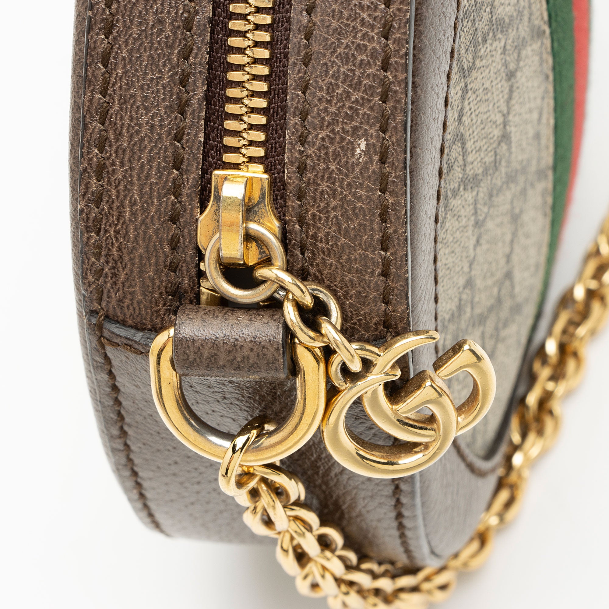 Gucci GG Supreme Ophidia Round Mini Shoulder Bag