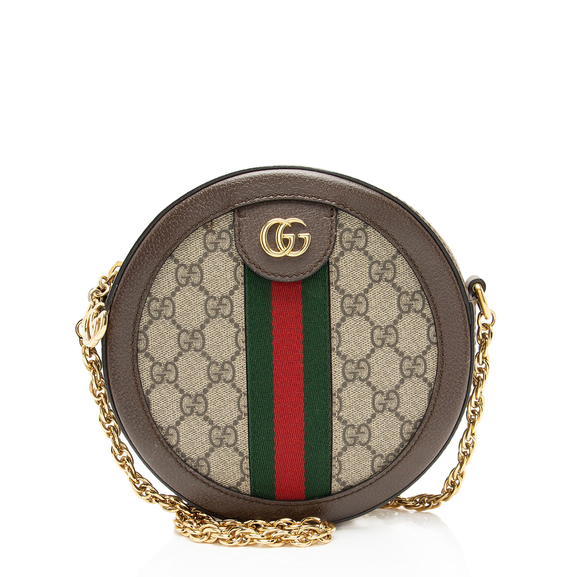 Gucci GG Supreme Ophidia Round Mini Shoulder Bag