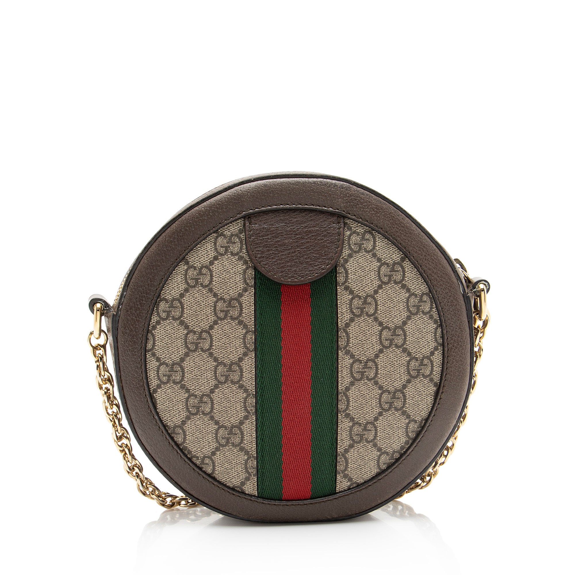 Gucci GG Supreme Ophidia Round Mini Shoulder Bag