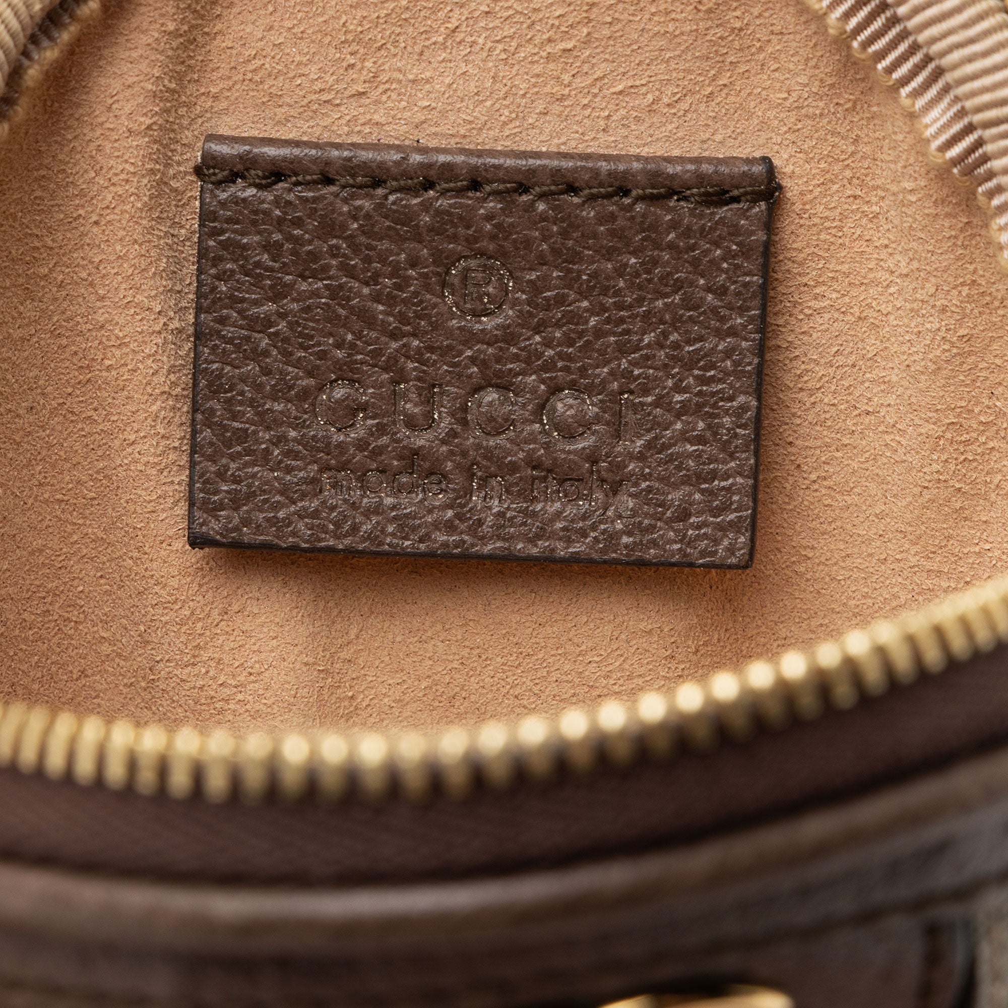 Gucci GG Supreme Ophidia Round Neck Pouch (SHF-s61G2F)