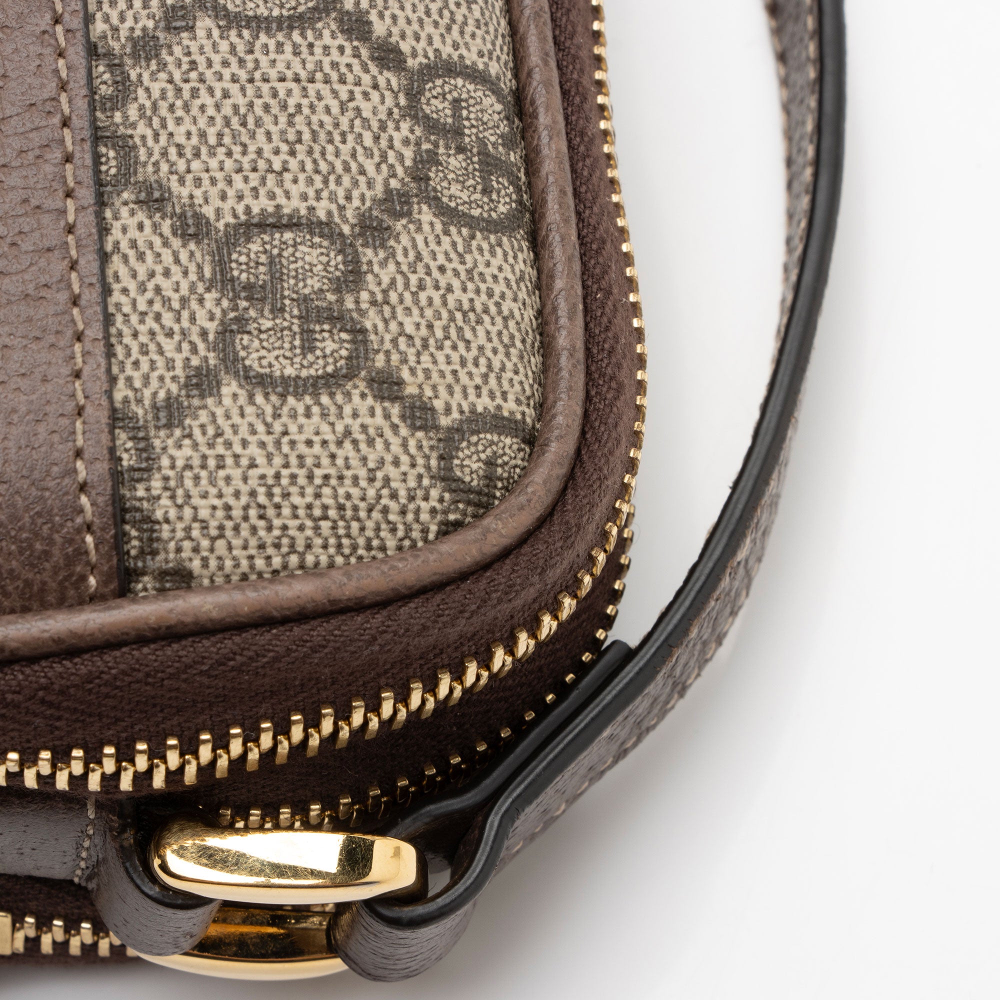 Gucci GG Supreme Ophidia Triple Zip Crossbody (SHF-5GZksx)