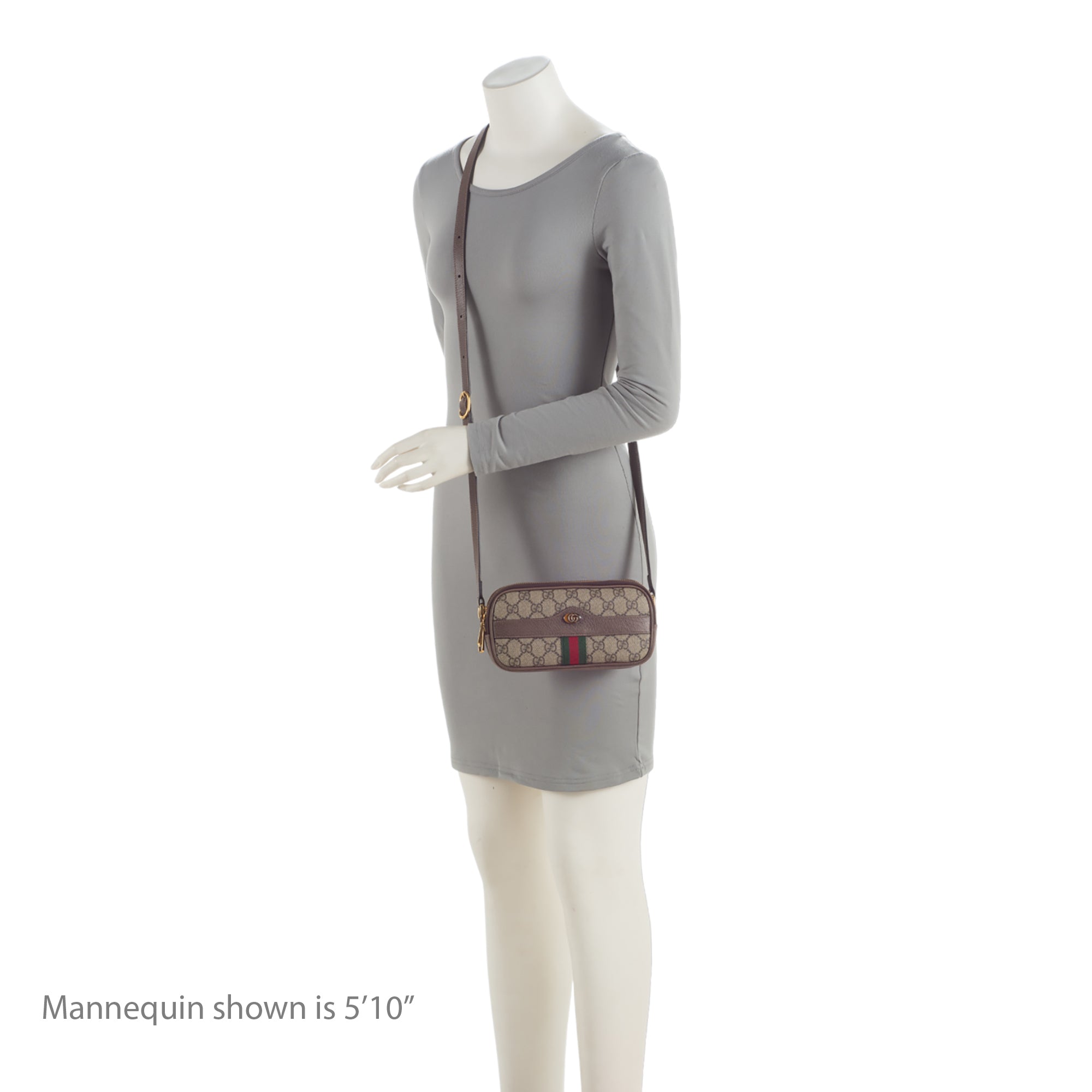 Gucci GG Supreme Ophidia Triple Zip Crossbody (SHF-5GZksx)