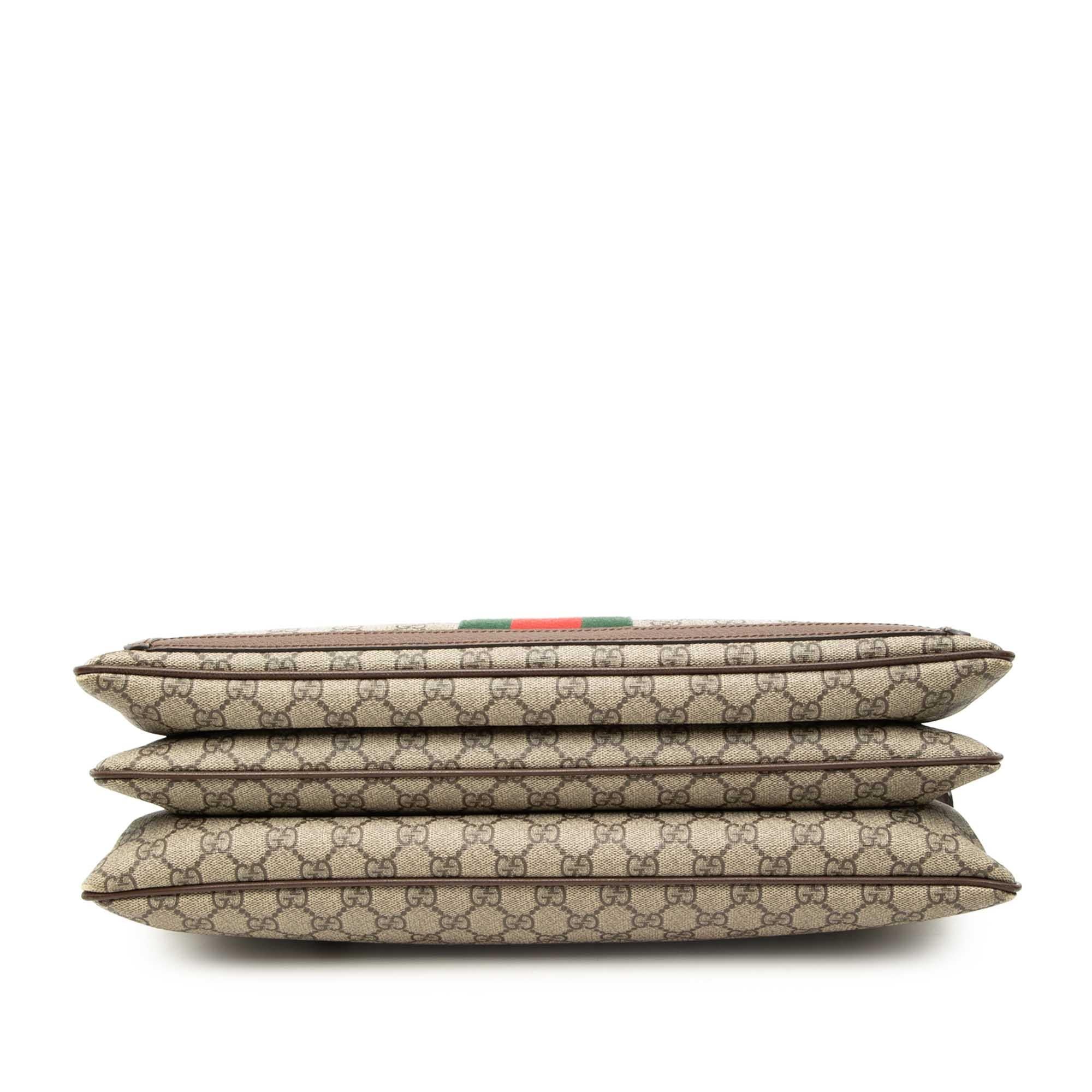 Gucci GG Supreme Ophidia Web Briefcase
