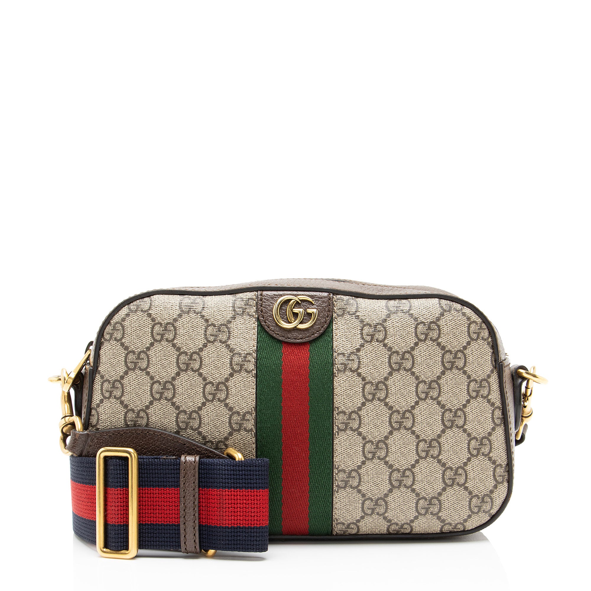 Gucci GG Supreme Ophidia Web Small Camera Bag