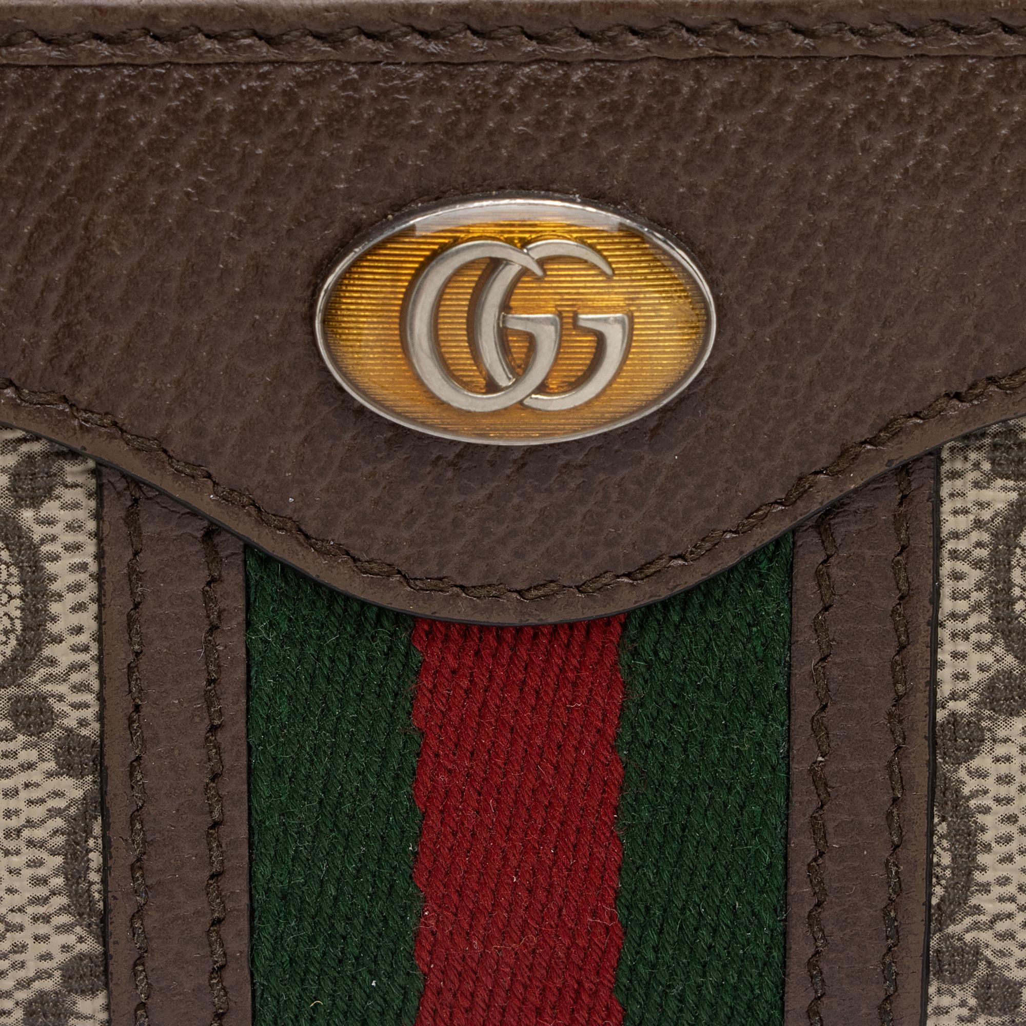 Gucci GG Supreme Ophidia Zip Around Card Case (SHF-zccB6e)