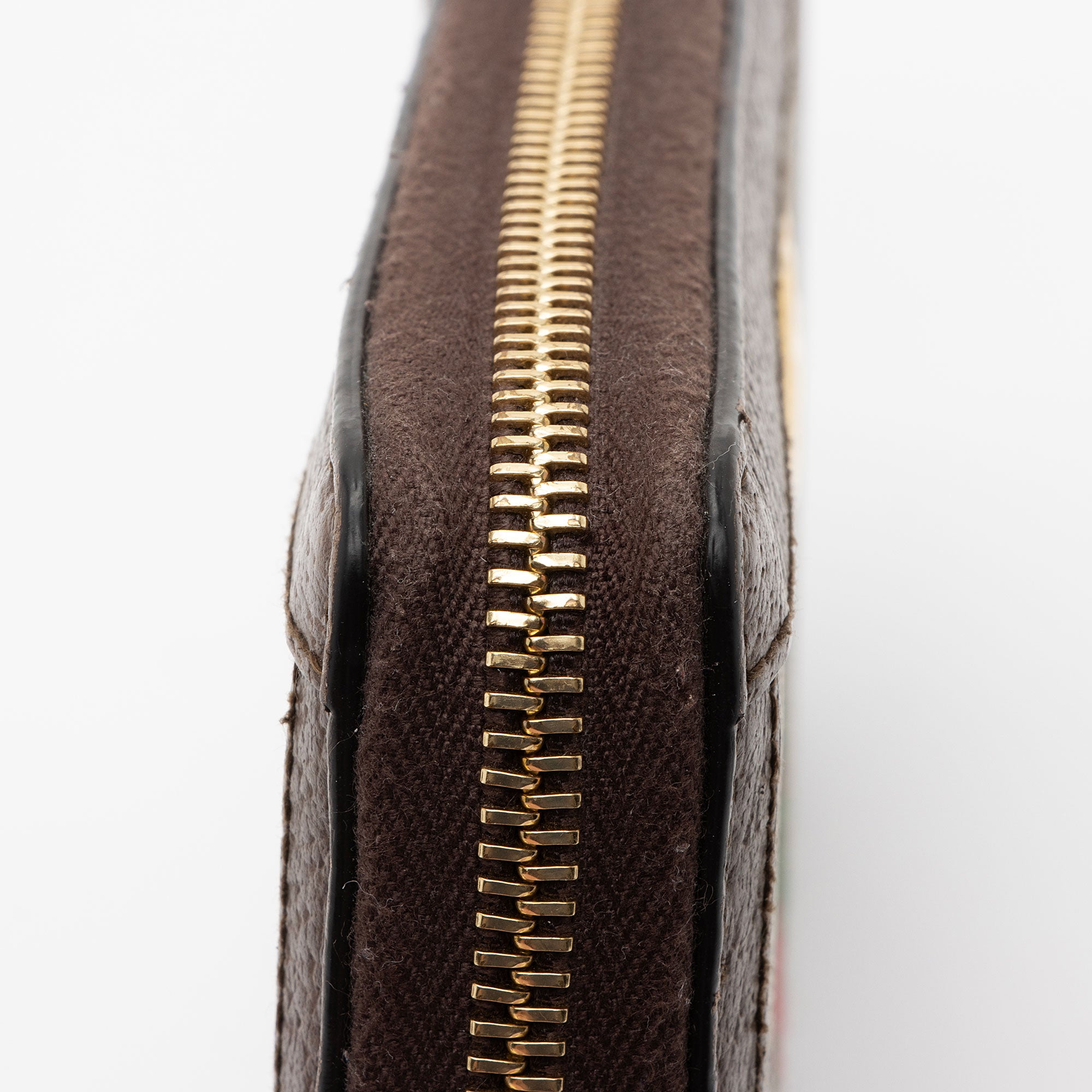 Gucci GG Supreme Ophidia Zip Around Wallet (SHF-L3ZnYB)