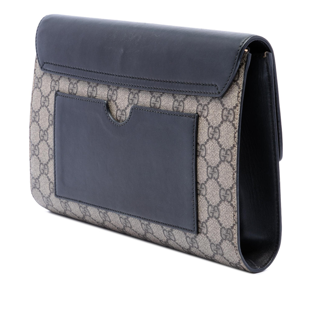 Gucci GG Supreme Padlock Clutch