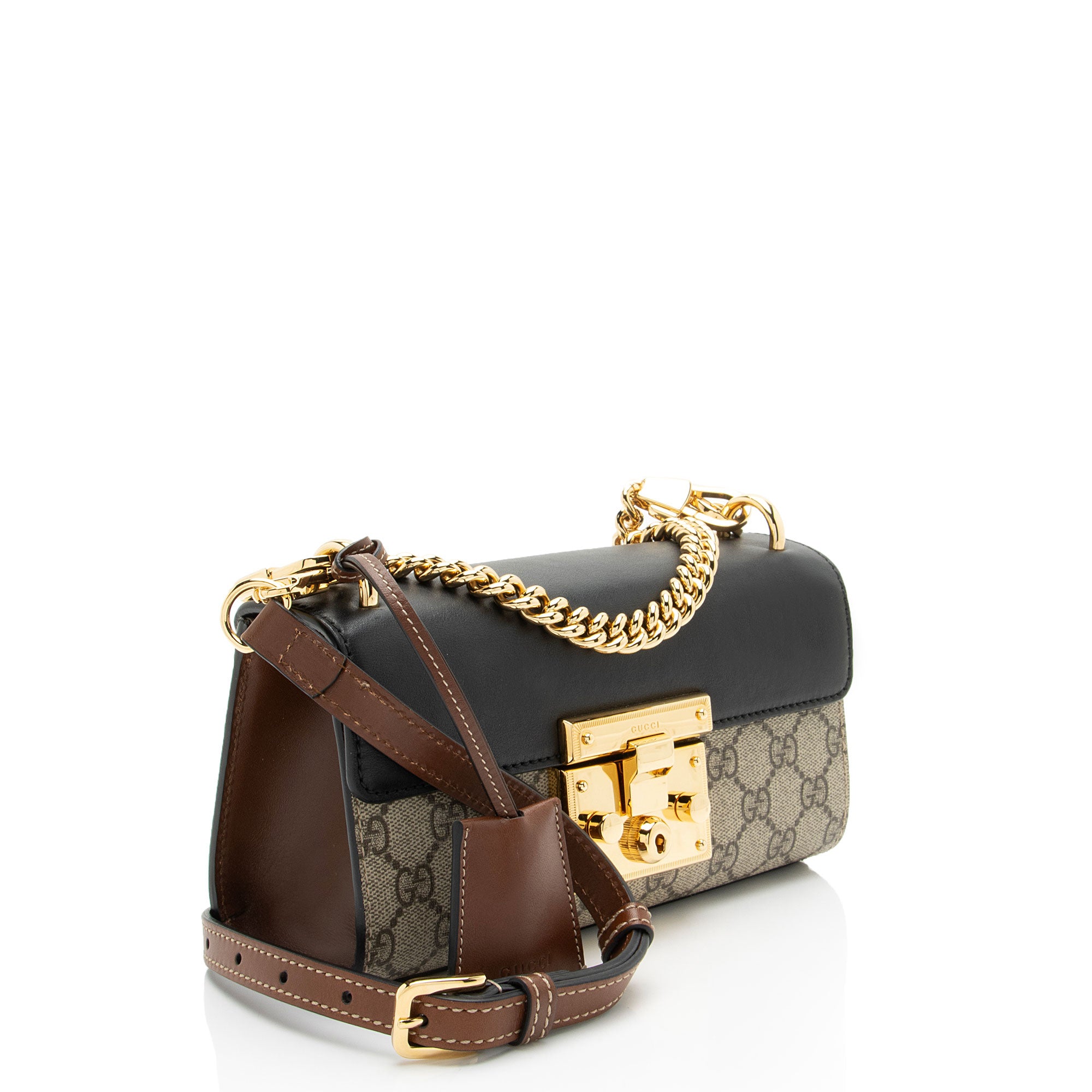 Gucci GG Supreme Padlock Mini Shoulder Bag