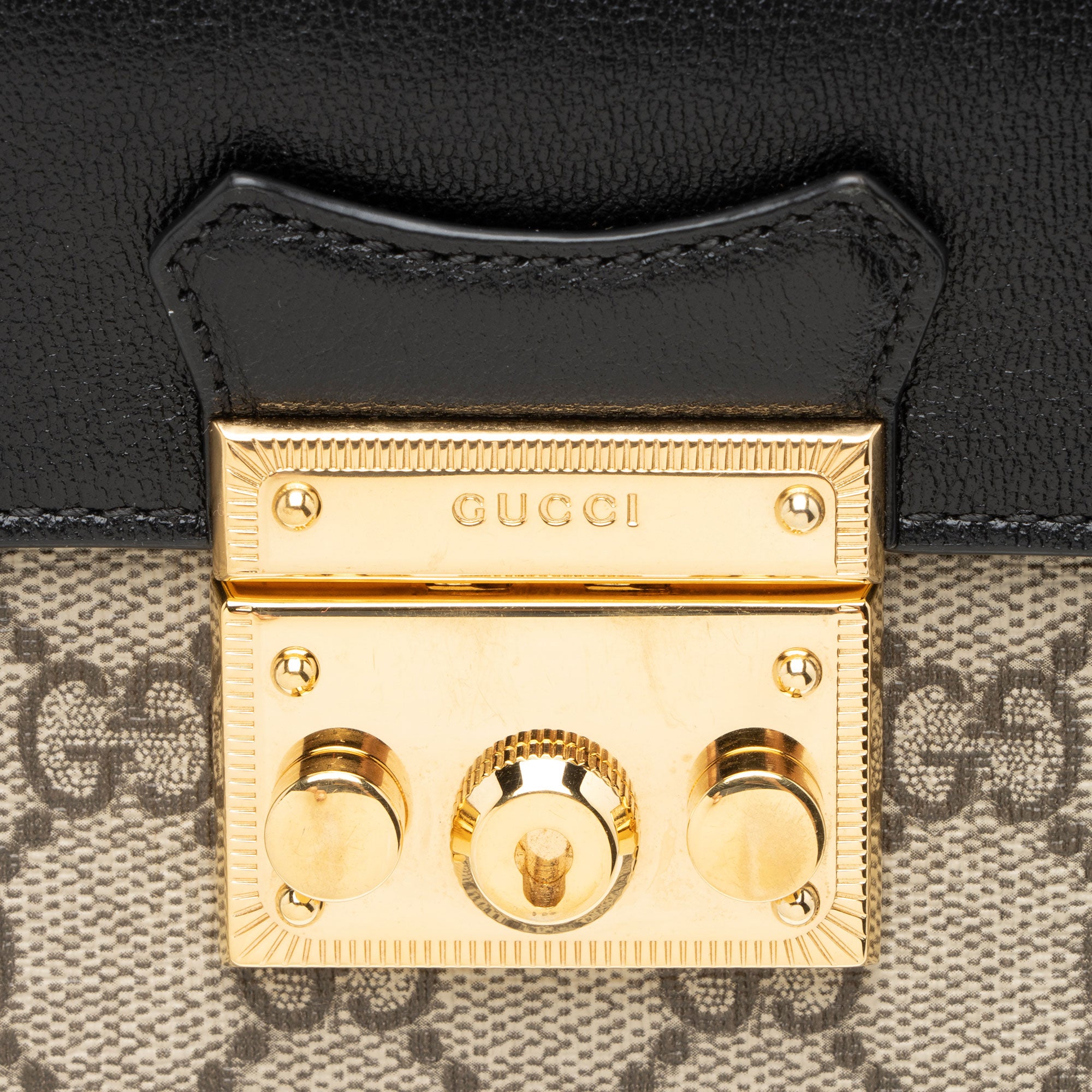 Gucci GG Supreme Padlock Mini Top Handle