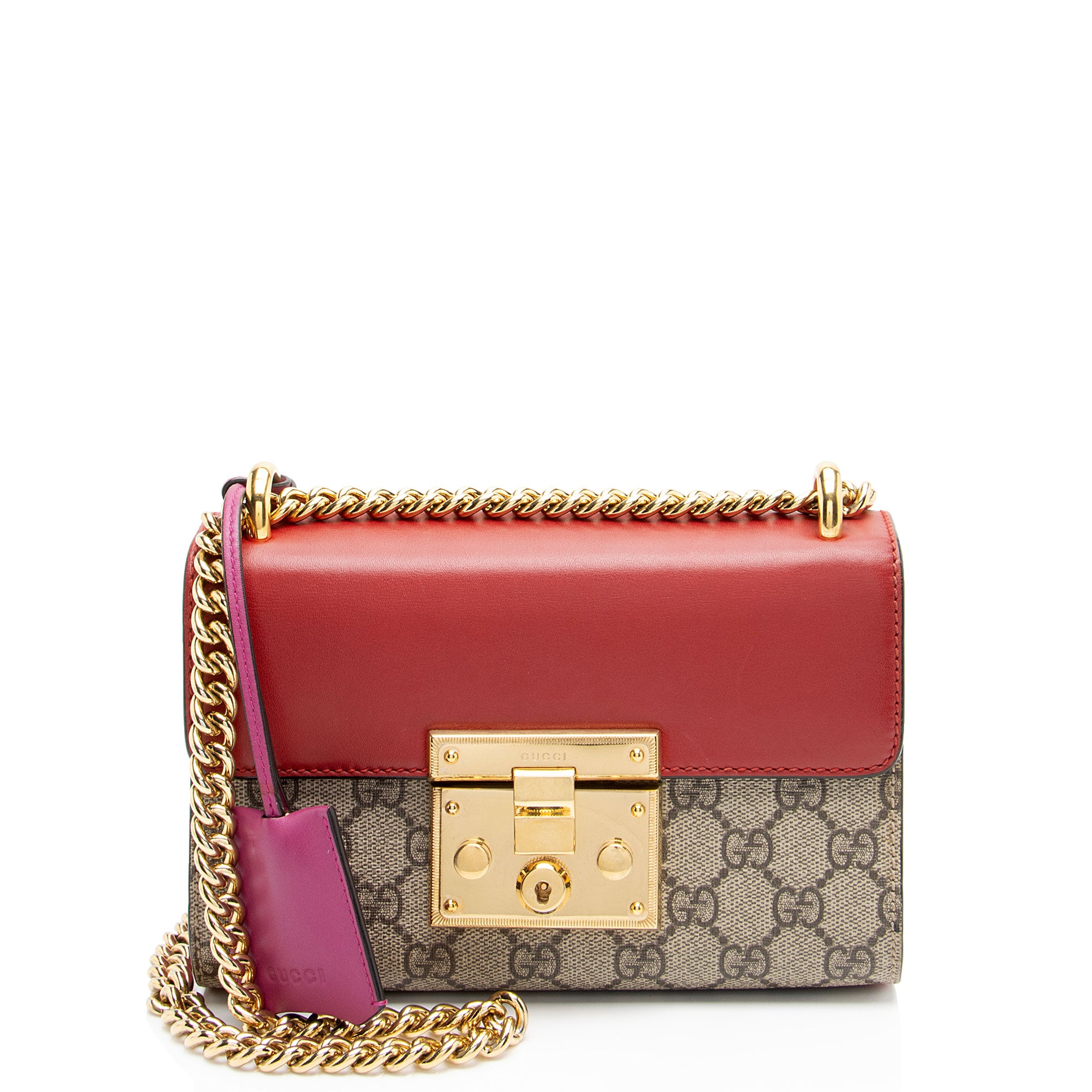 Gucci GG Supreme Padlock Small Shoulder Bag