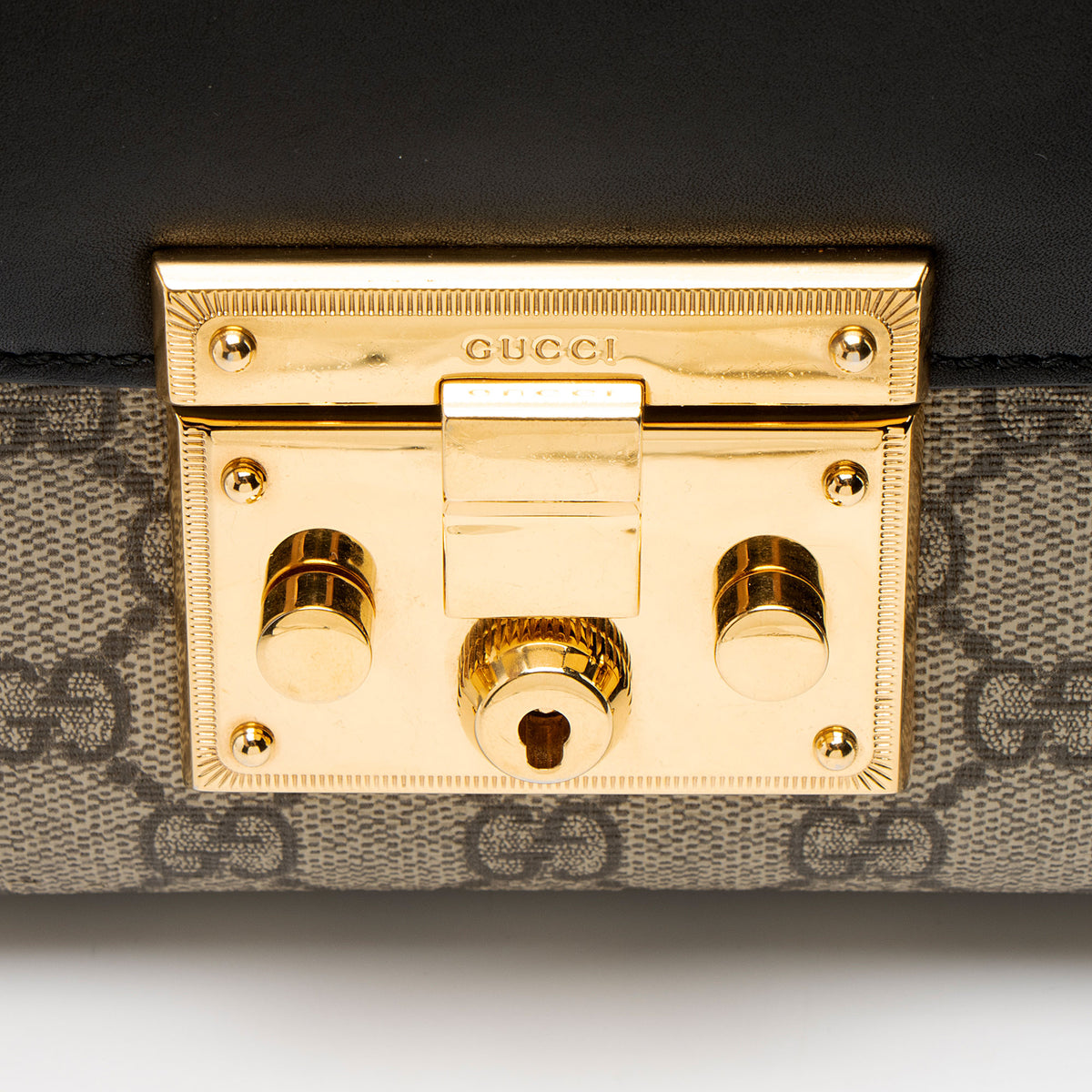 Gucci GG Supreme Padlock Small Shoulder Bag