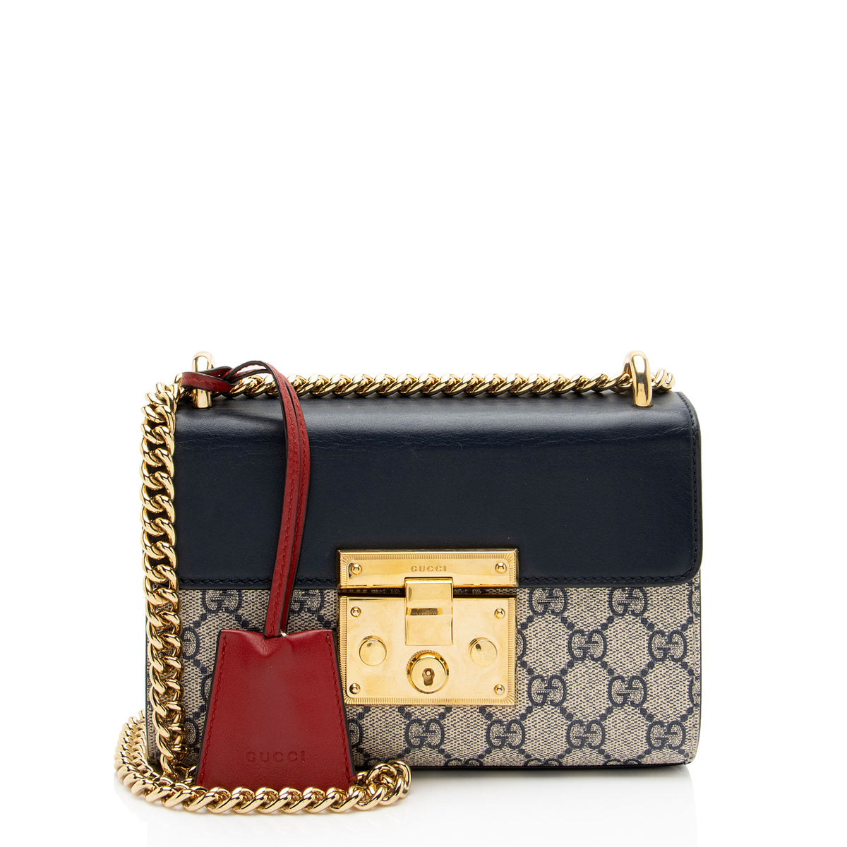 Gucci GG Supreme Padlock Small Shoulder Bag