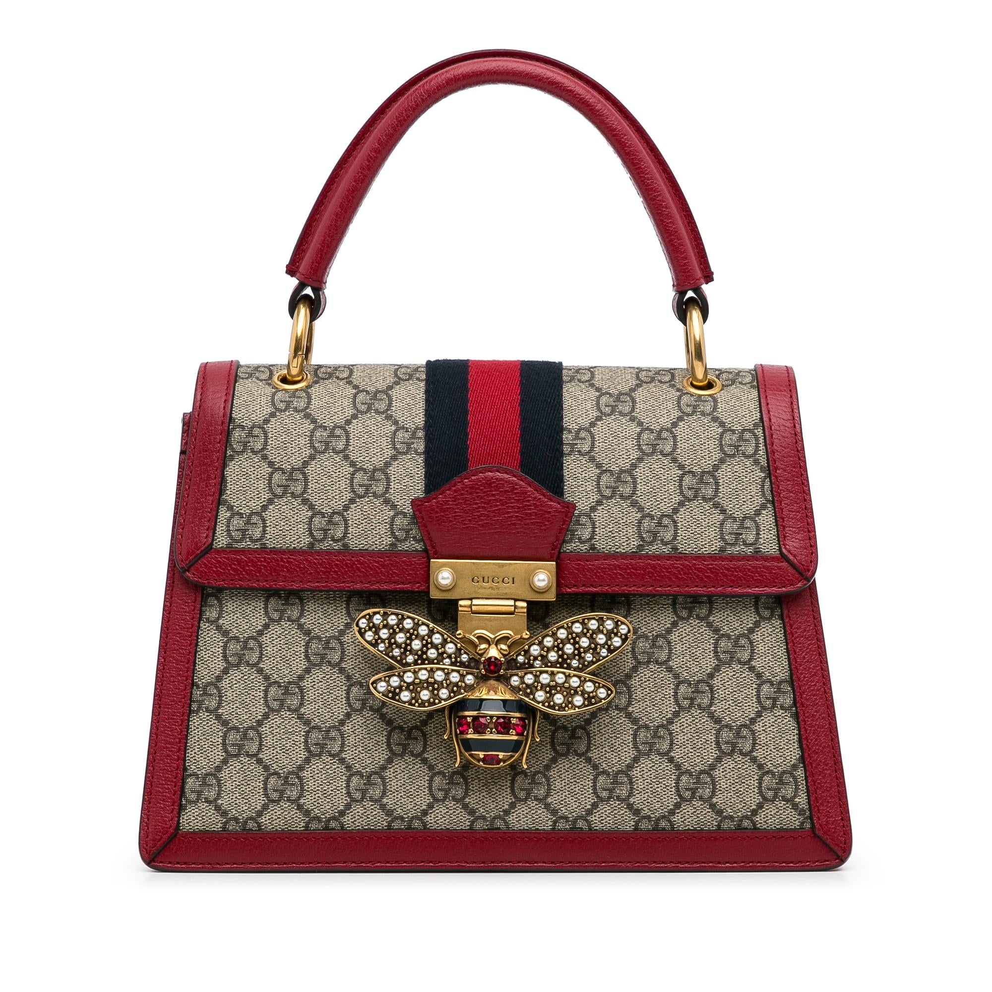 Gucci GG Supreme Queen Margaret Satchel (SHG-bPHpLo)