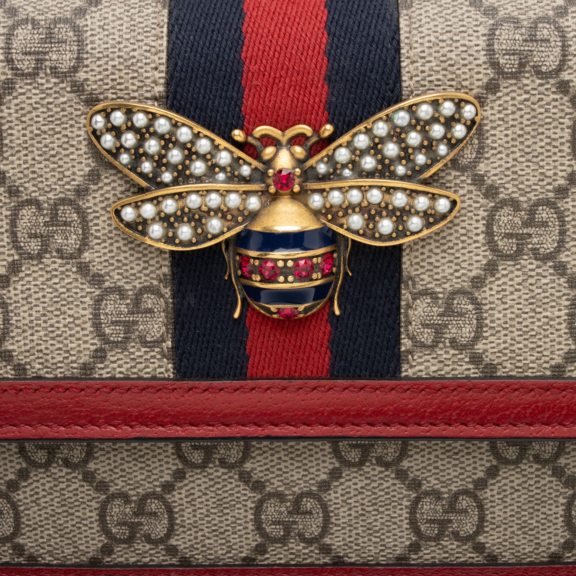 Gucci GG Supreme Queen Margaret Wallet on Chain