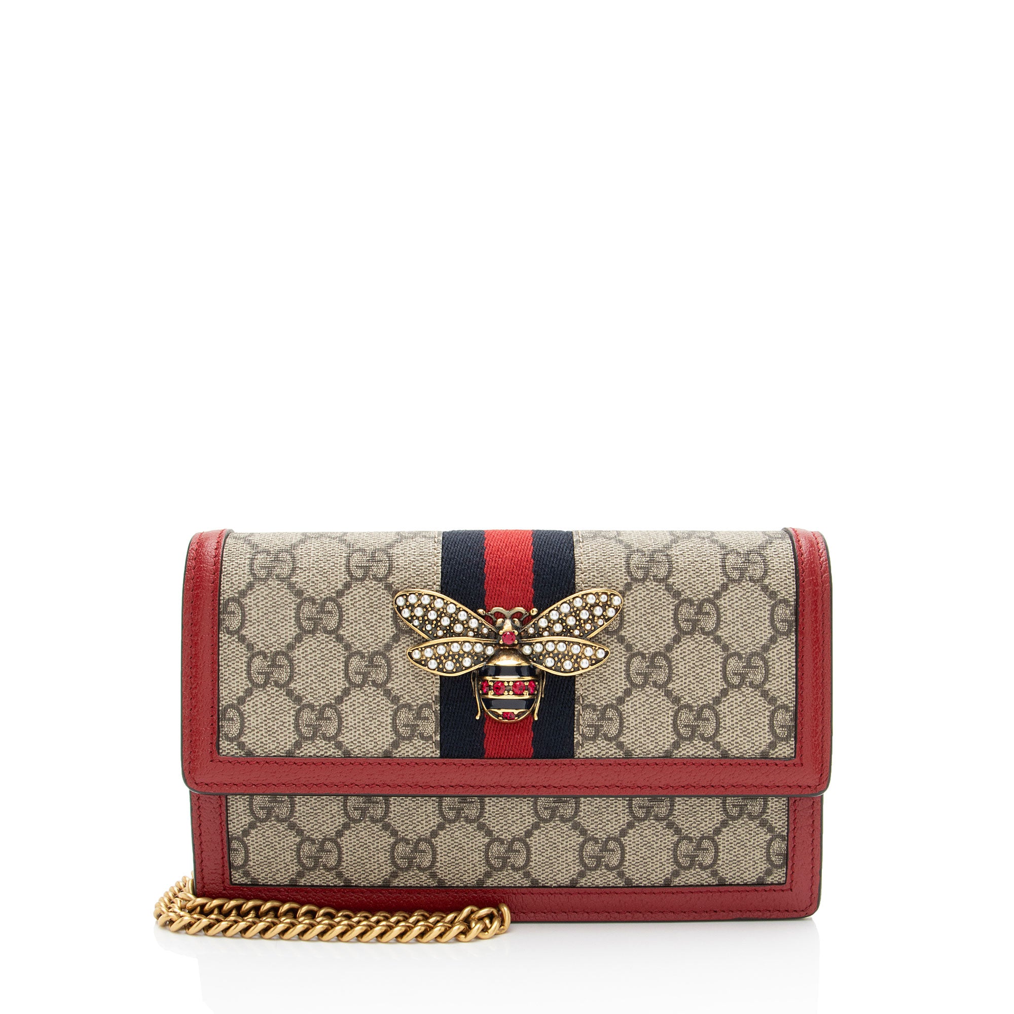 Gucci GG Supreme Queen Margaret Wallet on Chain